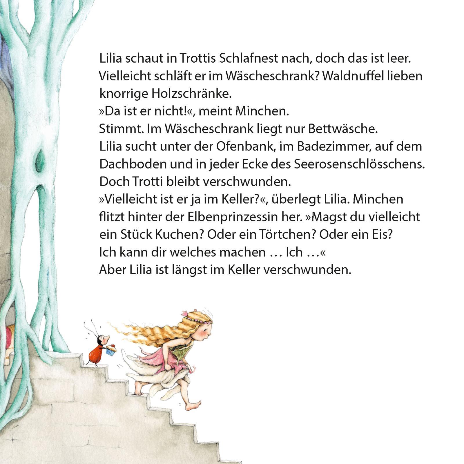 Beispielinhalt (Bild) Maxi Pixi 478: Lilia, die kleine Elbenprinzessin: Die geheimnisvolle Zauberkugel