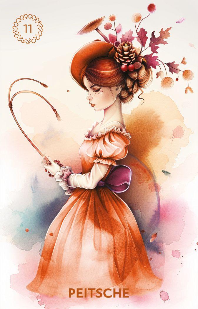 Beispielinhalt (Bild) Autumn´s Embrace Lenormand DE - 38 Lenormand-Karten und Booklet