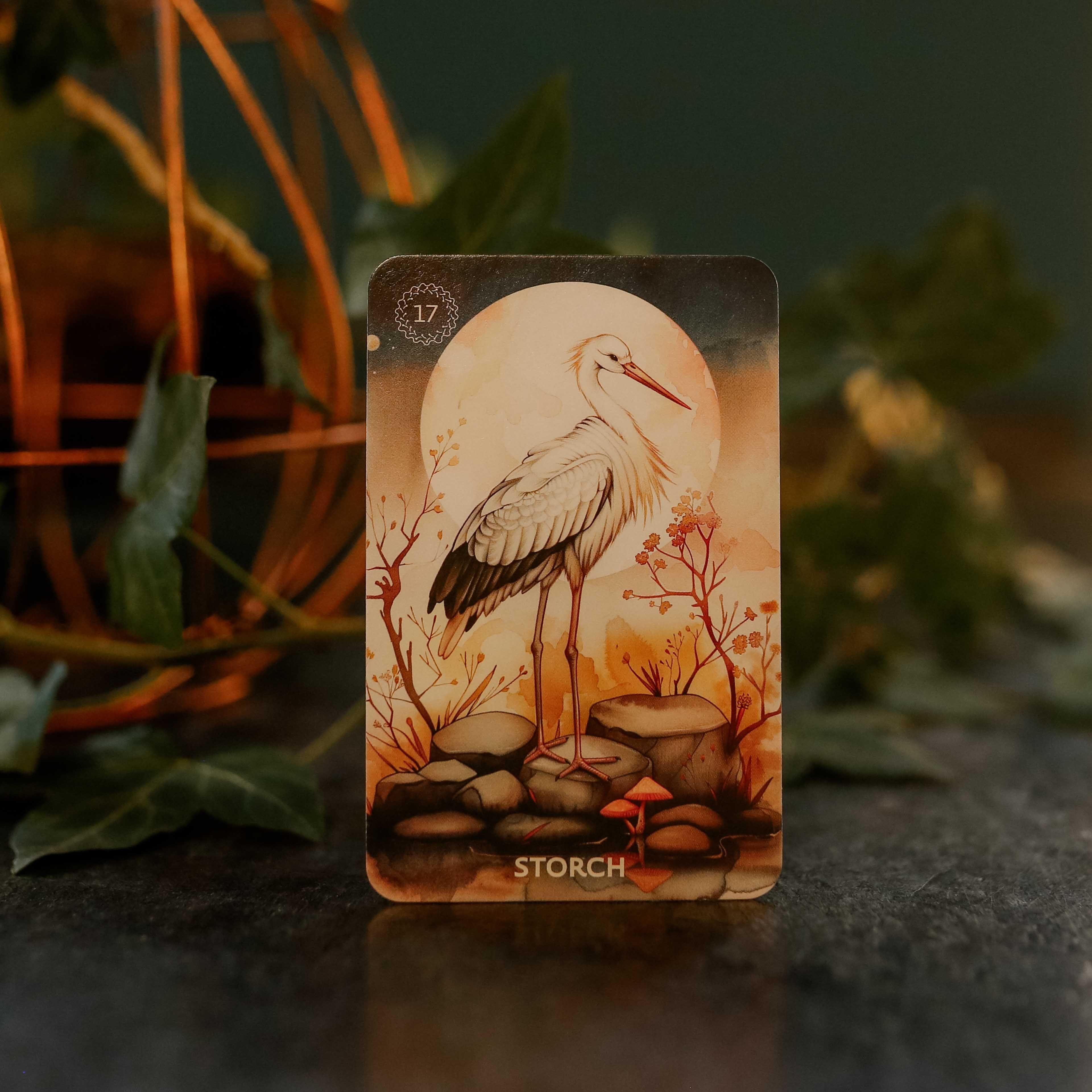 Beispielinhalt (Bild) Autumn´s Embrace Lenormand DE - 38 Lenormand-Karten und Booklet