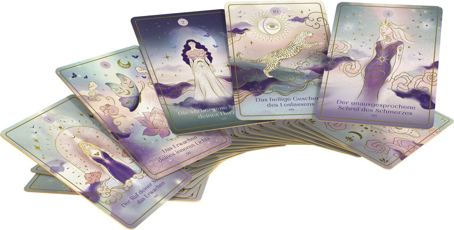 Beispielinhalt (Bild) Die Sprache deiner Seele - 44 Inspirationskarten (Orakelkarten)