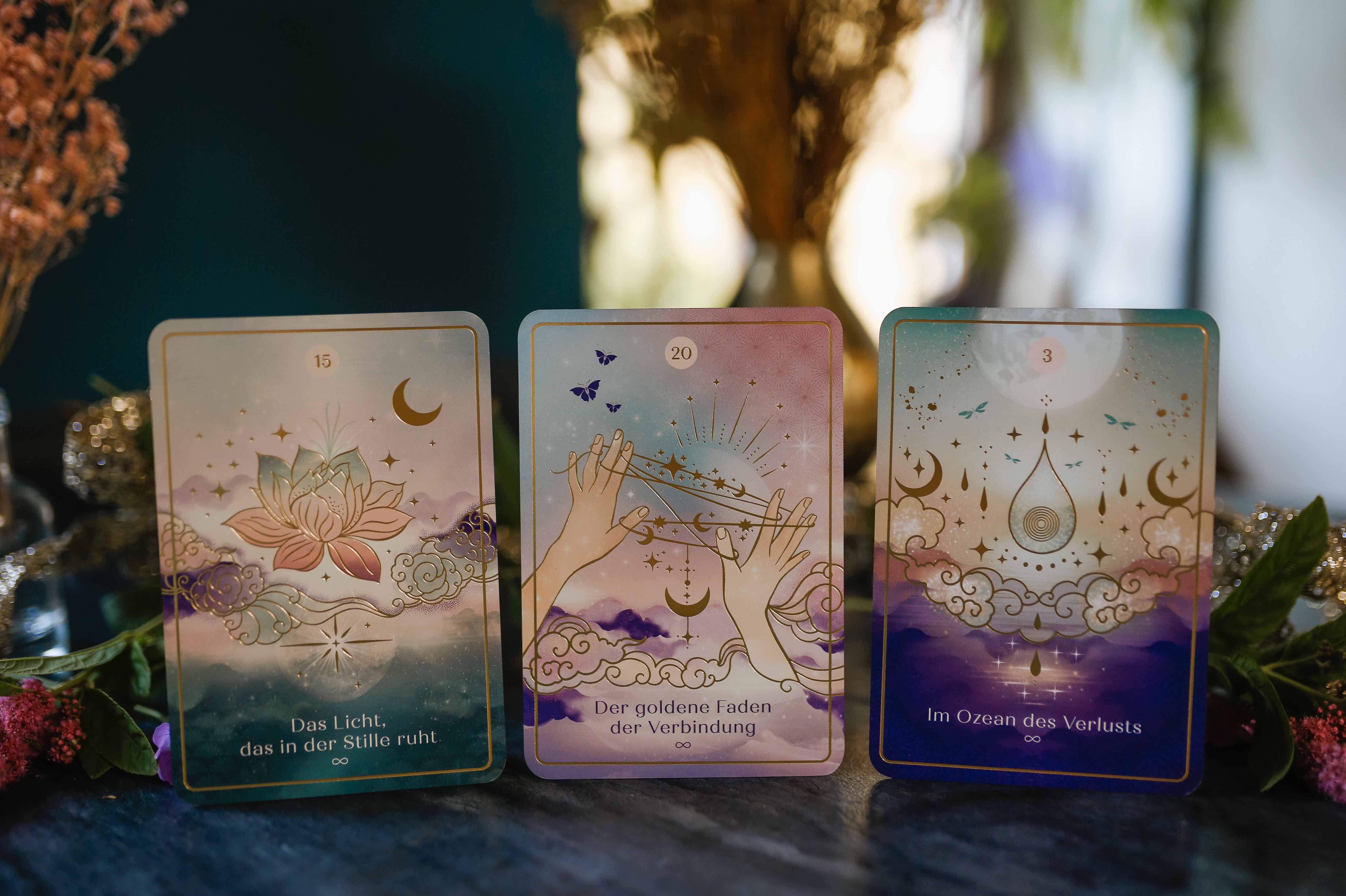 Beispielinhalt (Bild) Die Sprache deiner Seele - 44 Inspirationskarten (Orakelkarten)