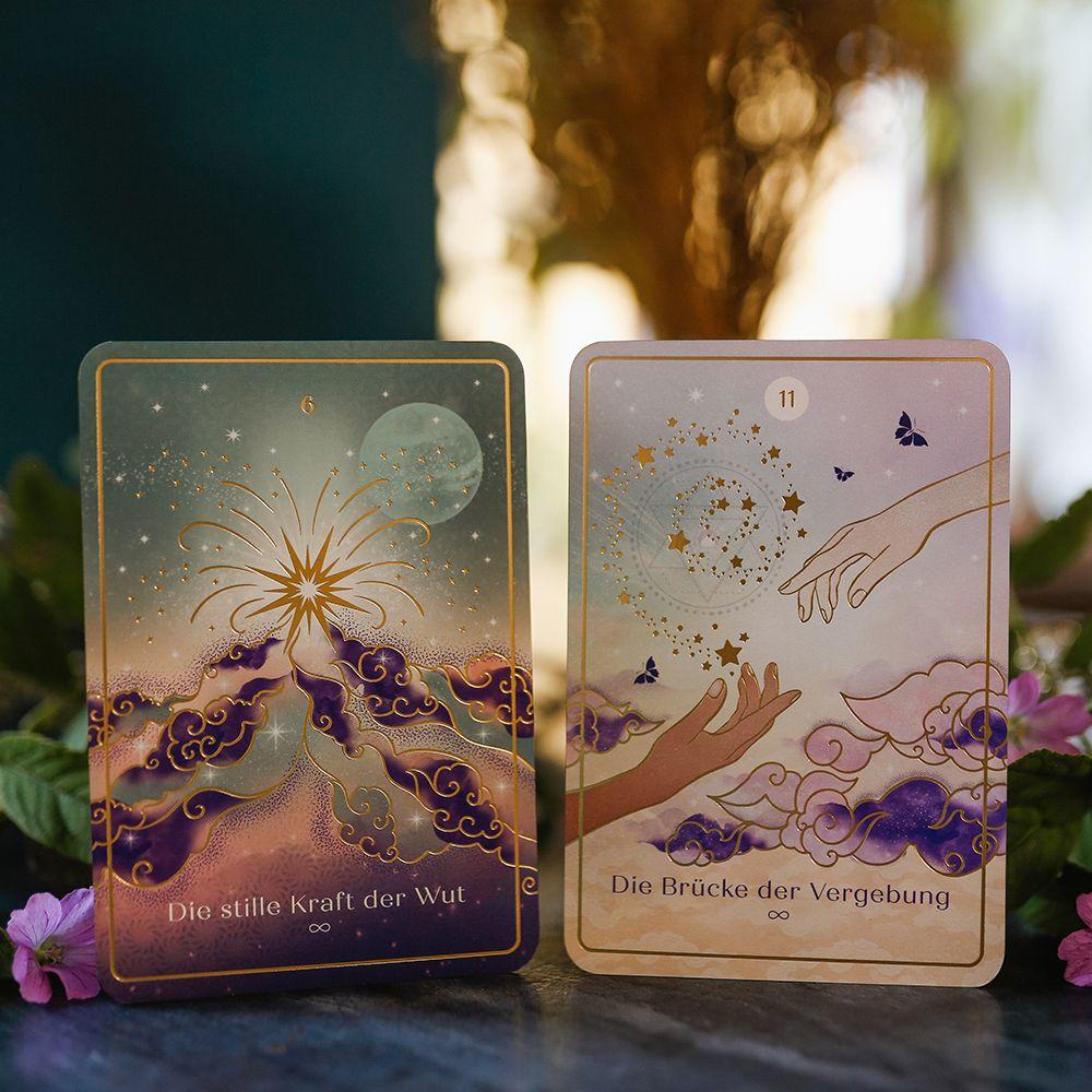 Beispielinhalt (Bild) Die Sprache deiner Seele - 44 Inspirationskarten (Orakelkarten)