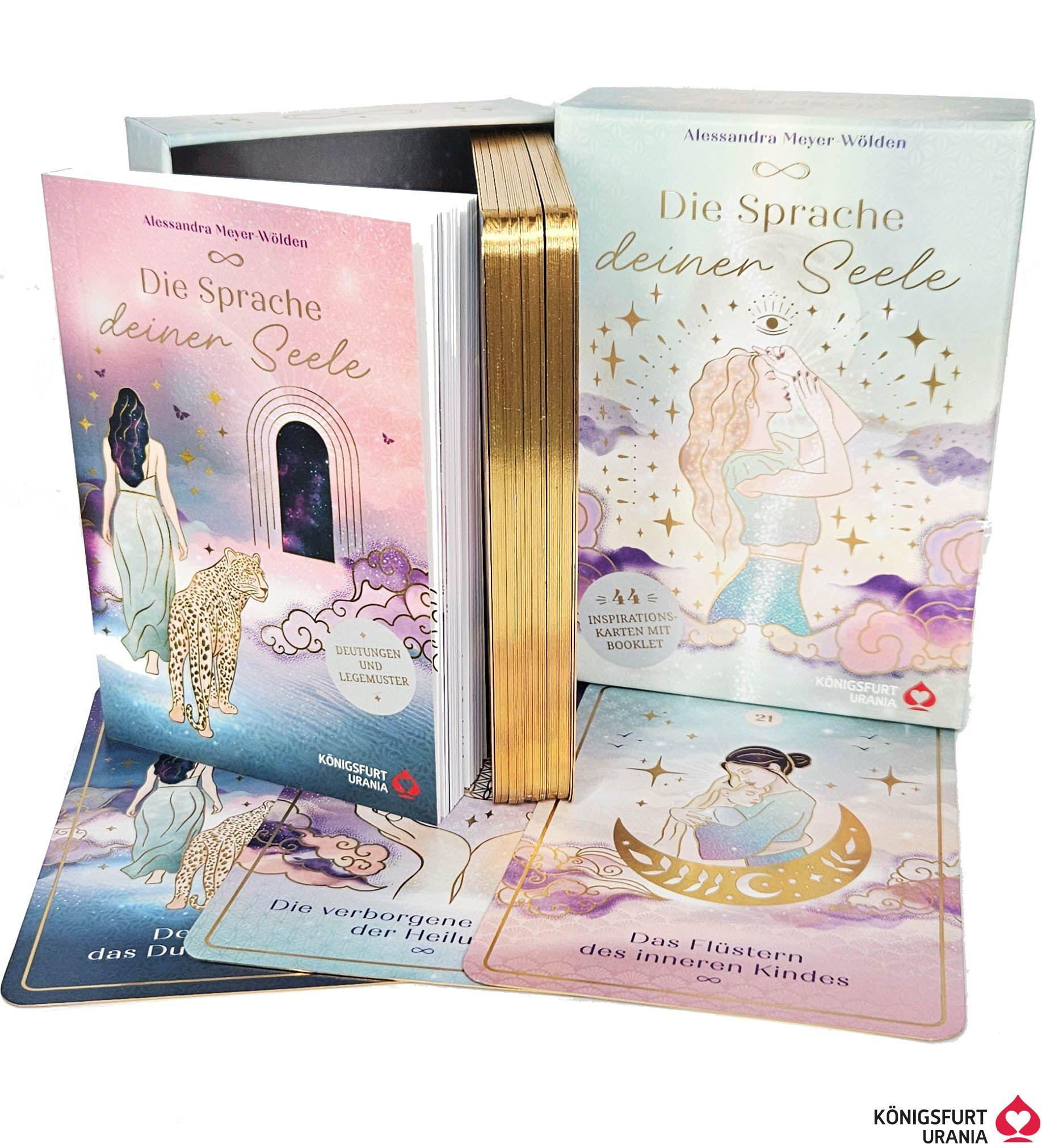 Vorderes Coverbild Die Sprache deiner Seele - 44 Inspirationskarten (Orakelkarten)