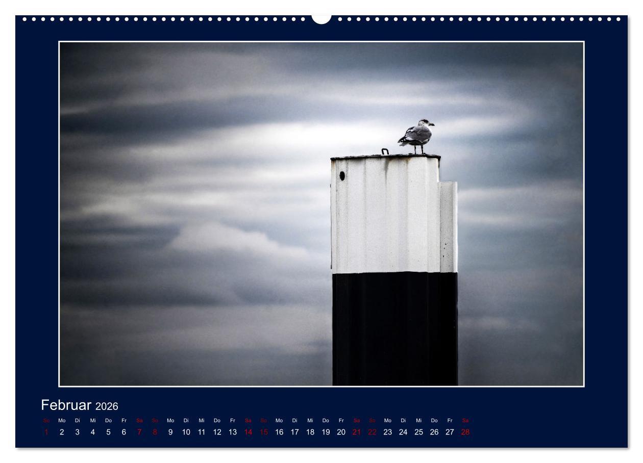 Beispielinhalt (Bild) Wolken, Watt und Wellen. Fotografische Impressionen vom Jadebusen. (hochwertiger Premium Wandkalender 2026 DIN A2 quer), Kunstdruck in Hochglanz