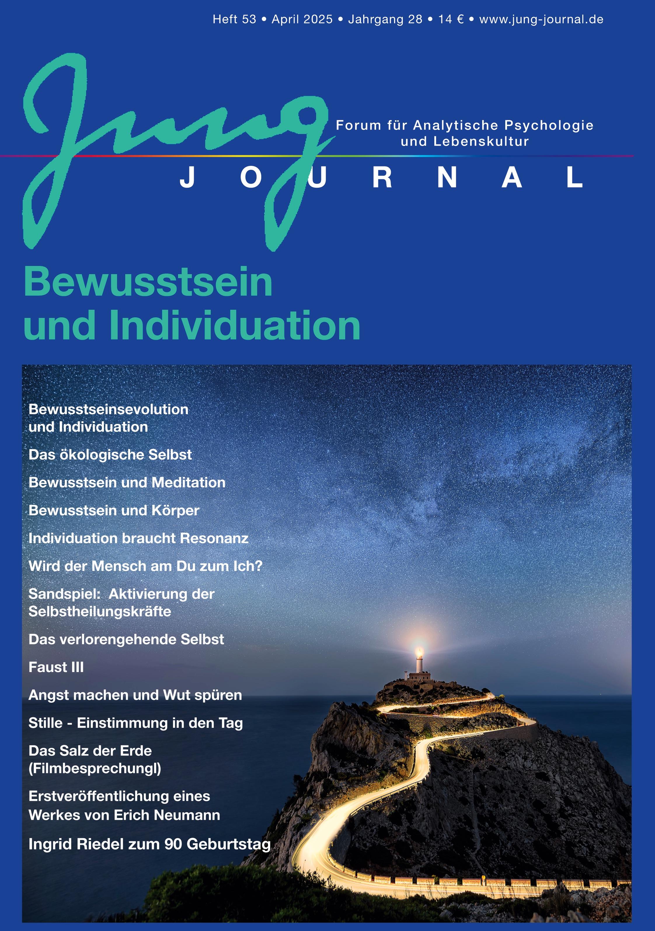 Vorderes Coverbild Jung Journal Heft 53: Bewusstsein und Individuation