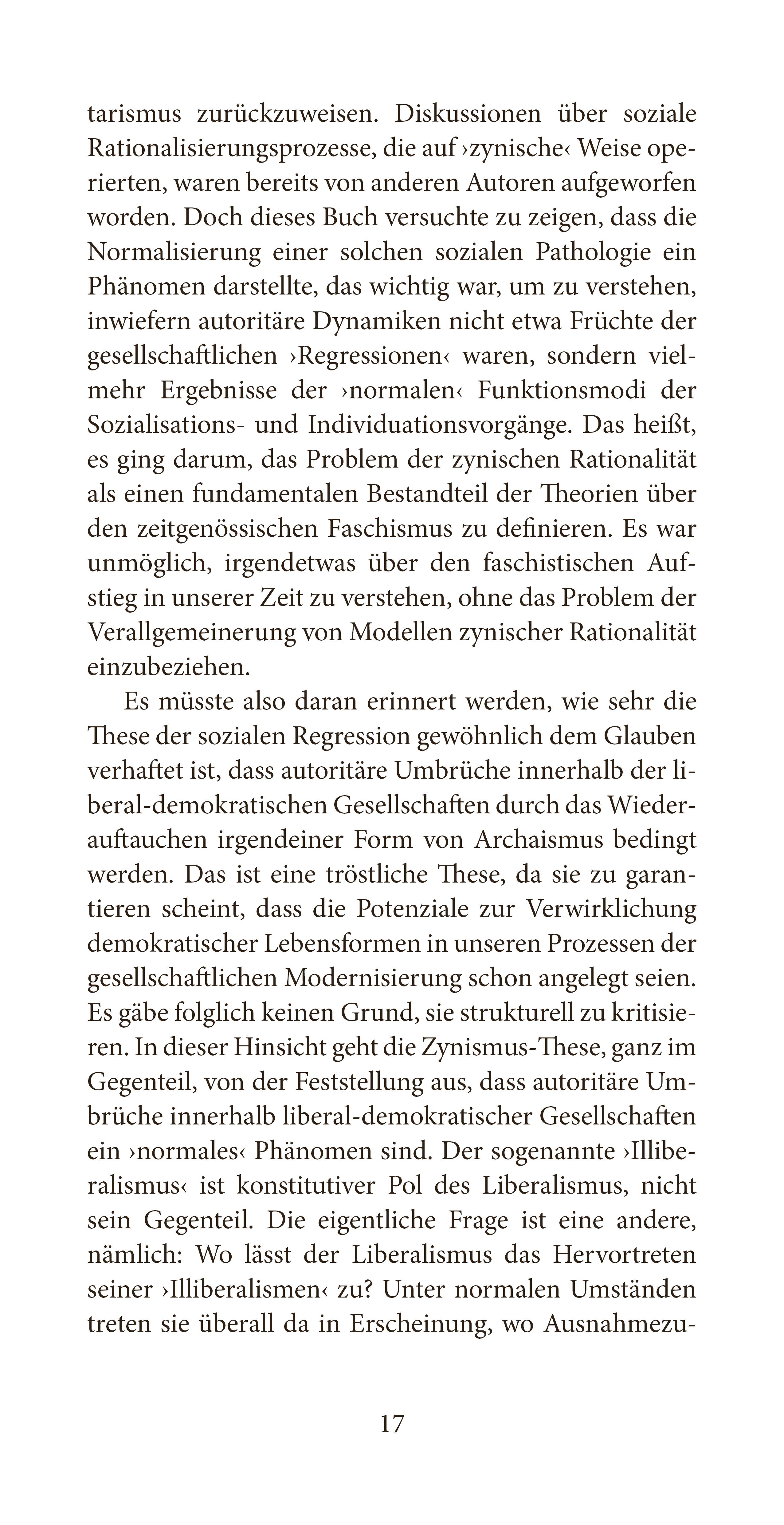 Beispielinhalt (Bild) Zynismus und das Scheitern der Kritik