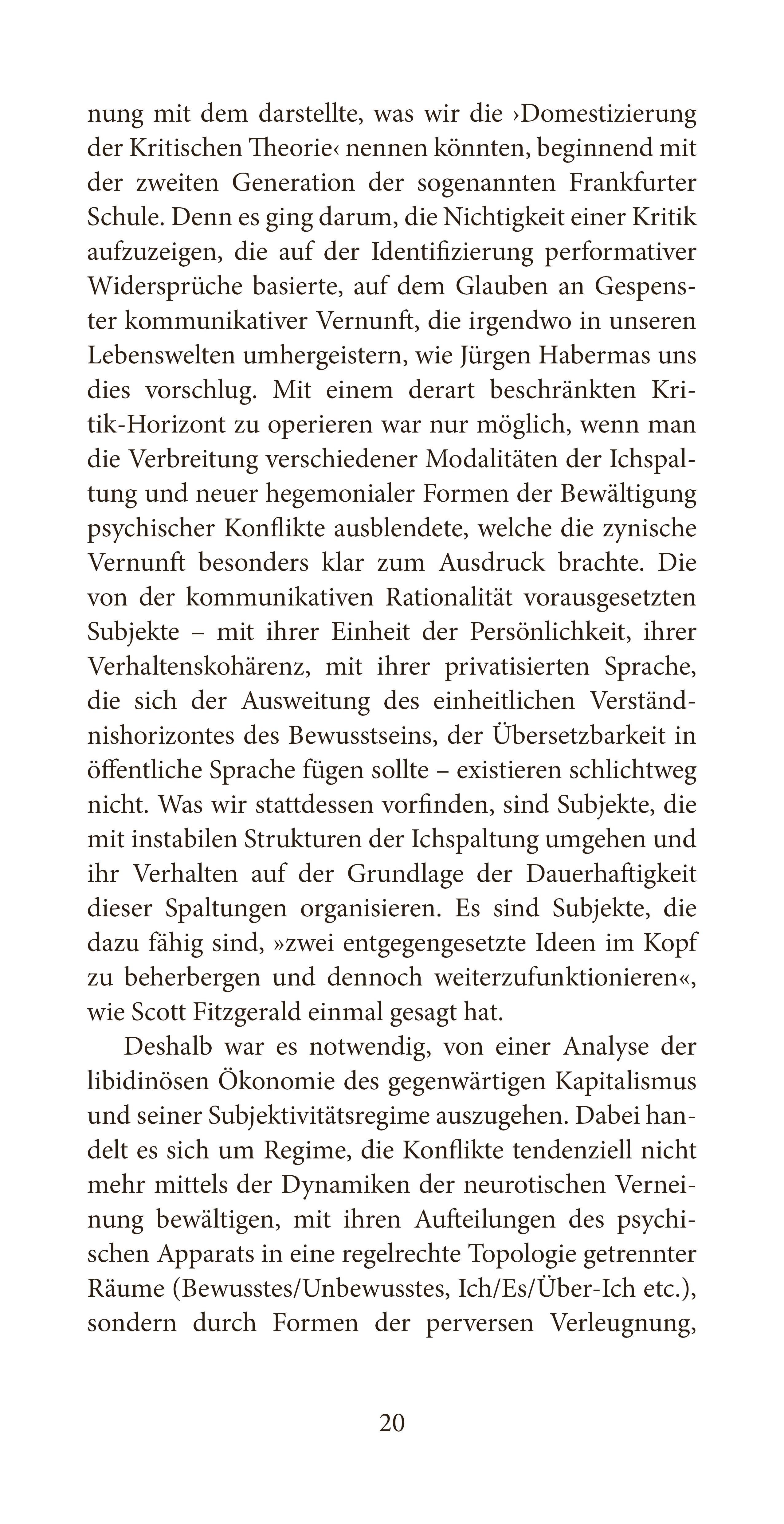 Beispielinhalt (Bild) Zynismus und das Scheitern der Kritik