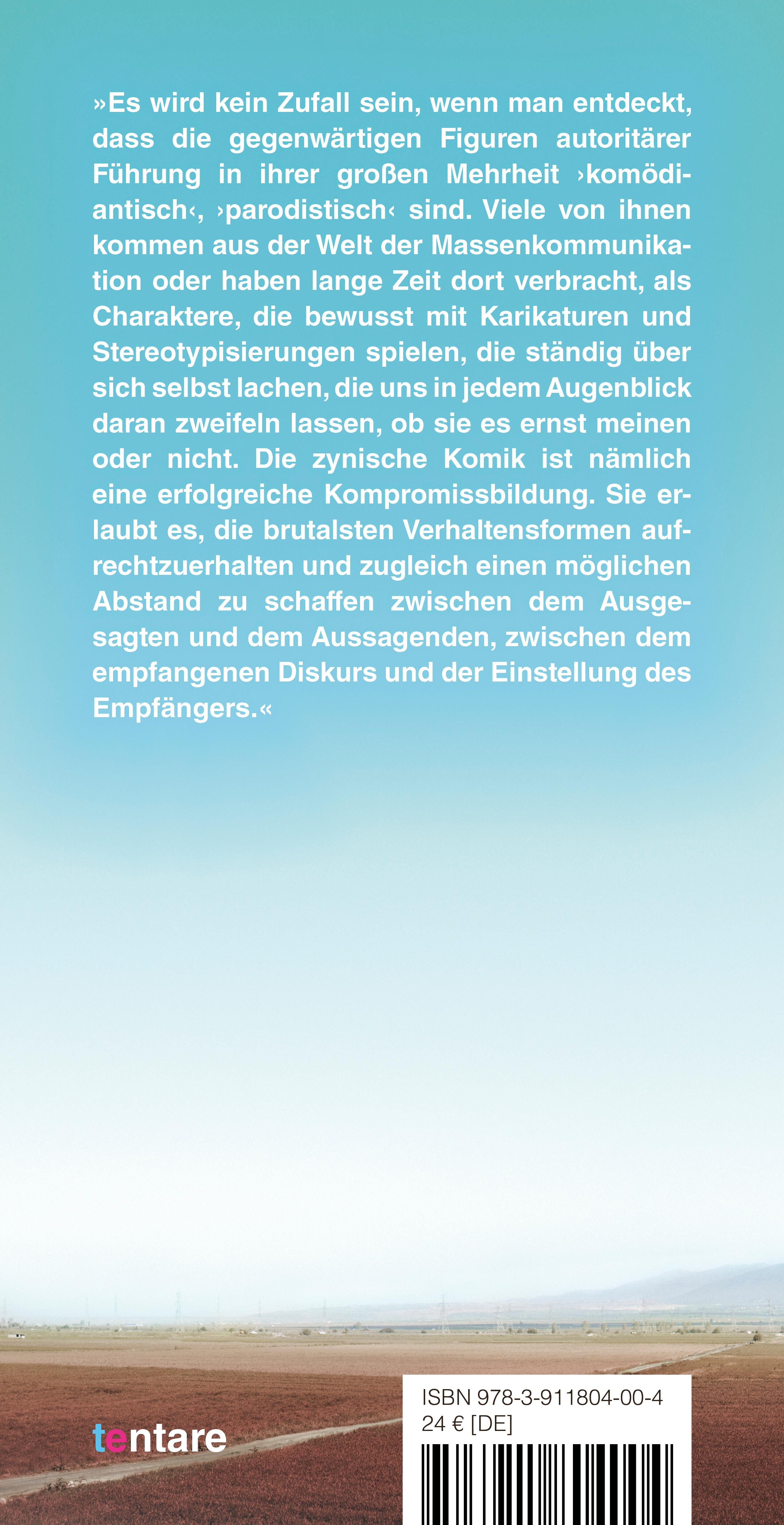 Rückseitencover Zynismus und das Scheitern der Kritik