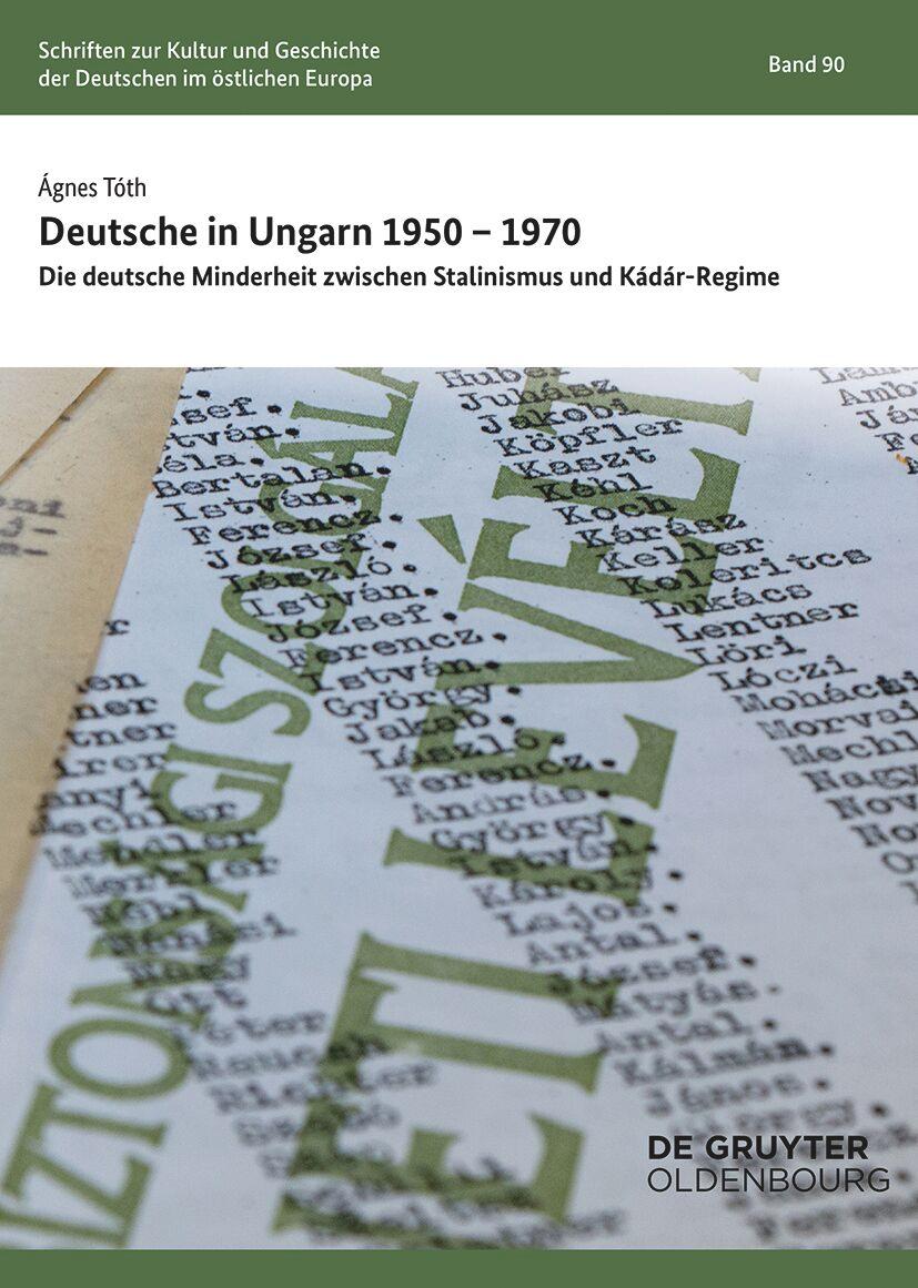 Vorderes Coverbild Deutsche in Ungarn 1950-1970