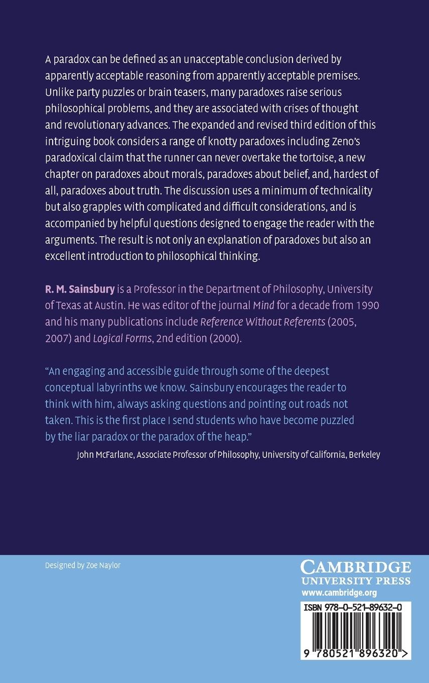 Rückseitencover Paradoxes