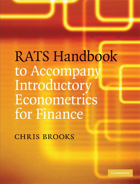 Vorderes Coverbild RATS Handbook to Accompany Introductory Econometrics for Finance