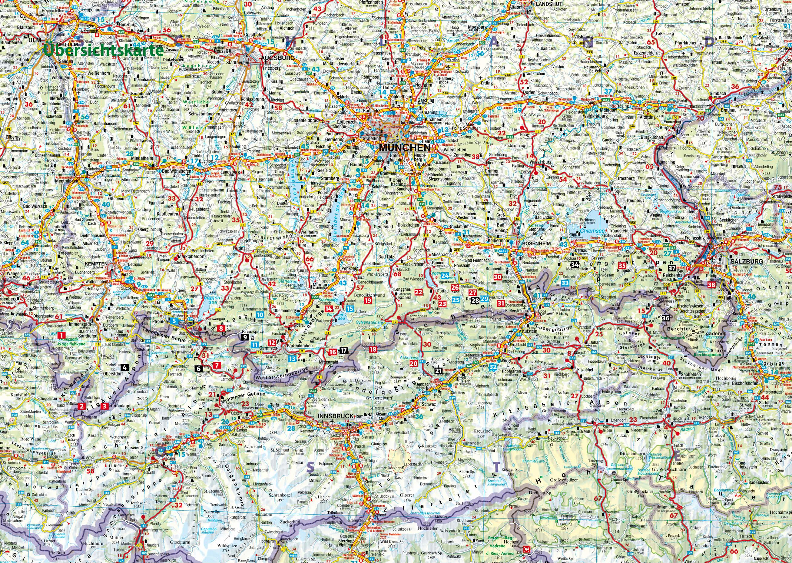 Beispielinhalt (Bild) Natürlich mit Öffis! Die besten Bergtouren ab München mit Bahn und Bus