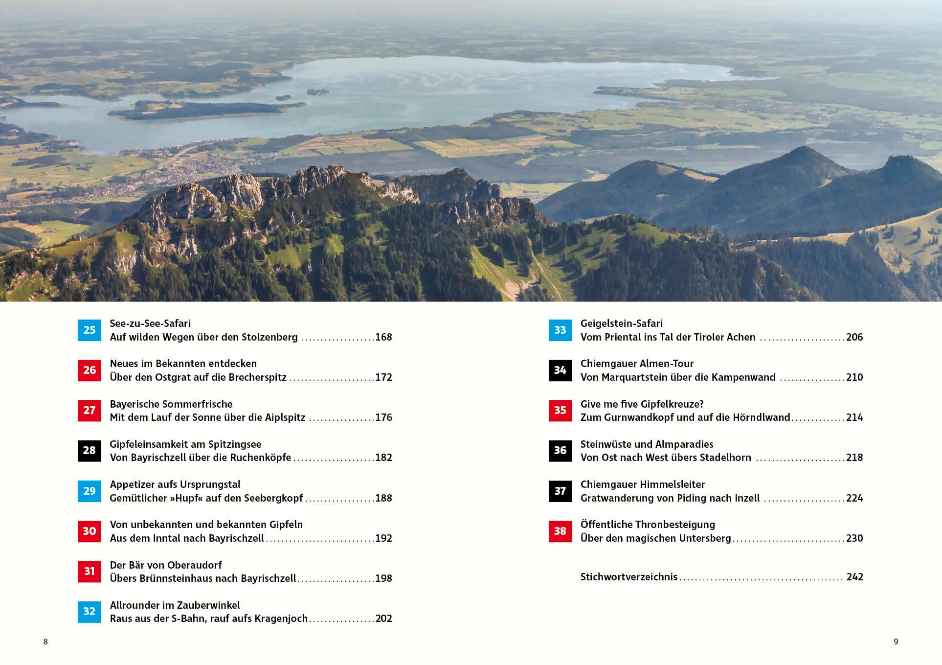 Beispielinhalt (Bild) Natürlich mit Öffis! Die besten Bergtouren ab München mit Bahn und Bus