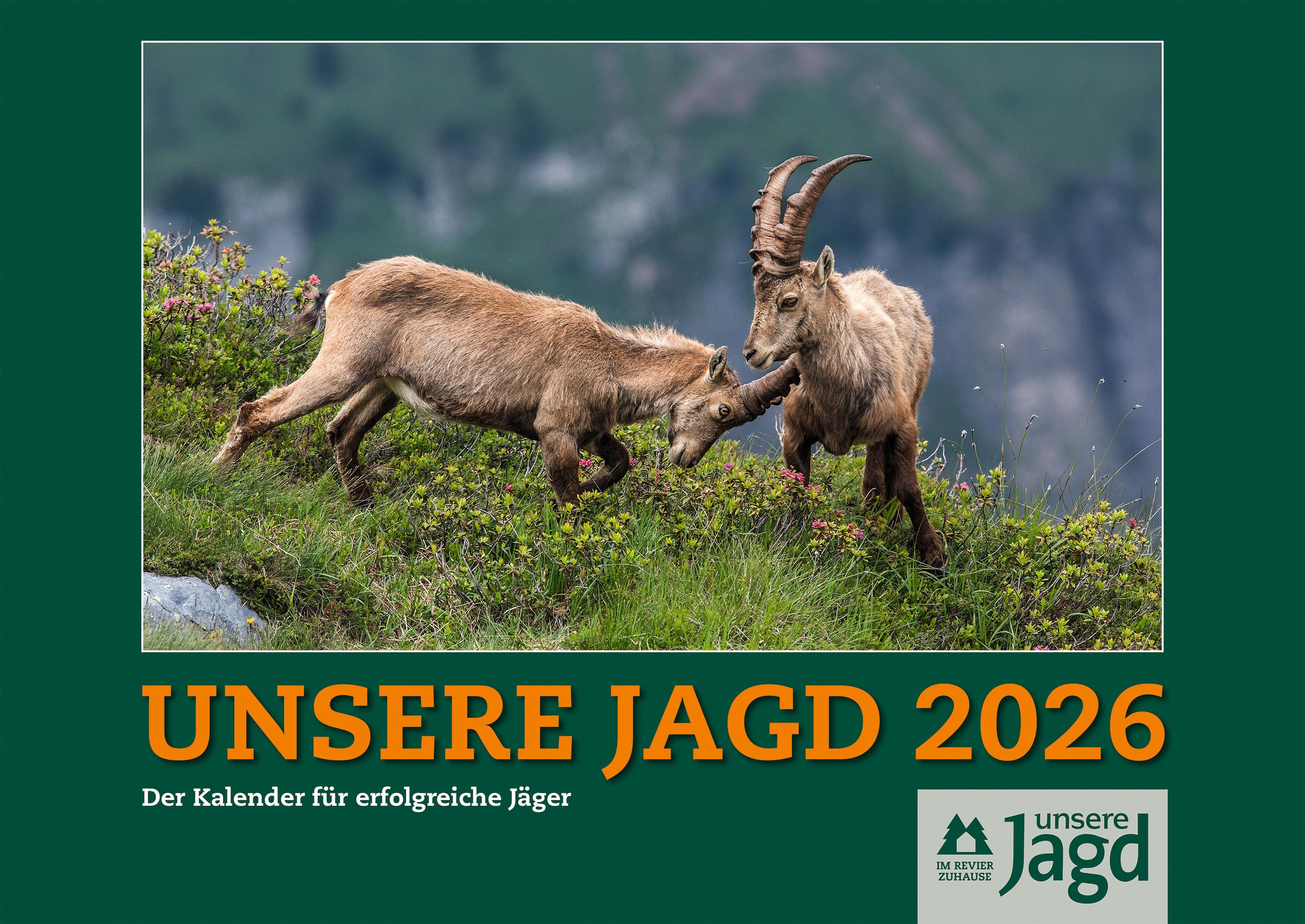 Vorderes Coverbild Wandkalender Unsere Jagd 2026