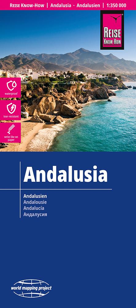 Vorderes Coverbild Reise Know-How Landkarte Andalusien / Andalusia (1:350.000)