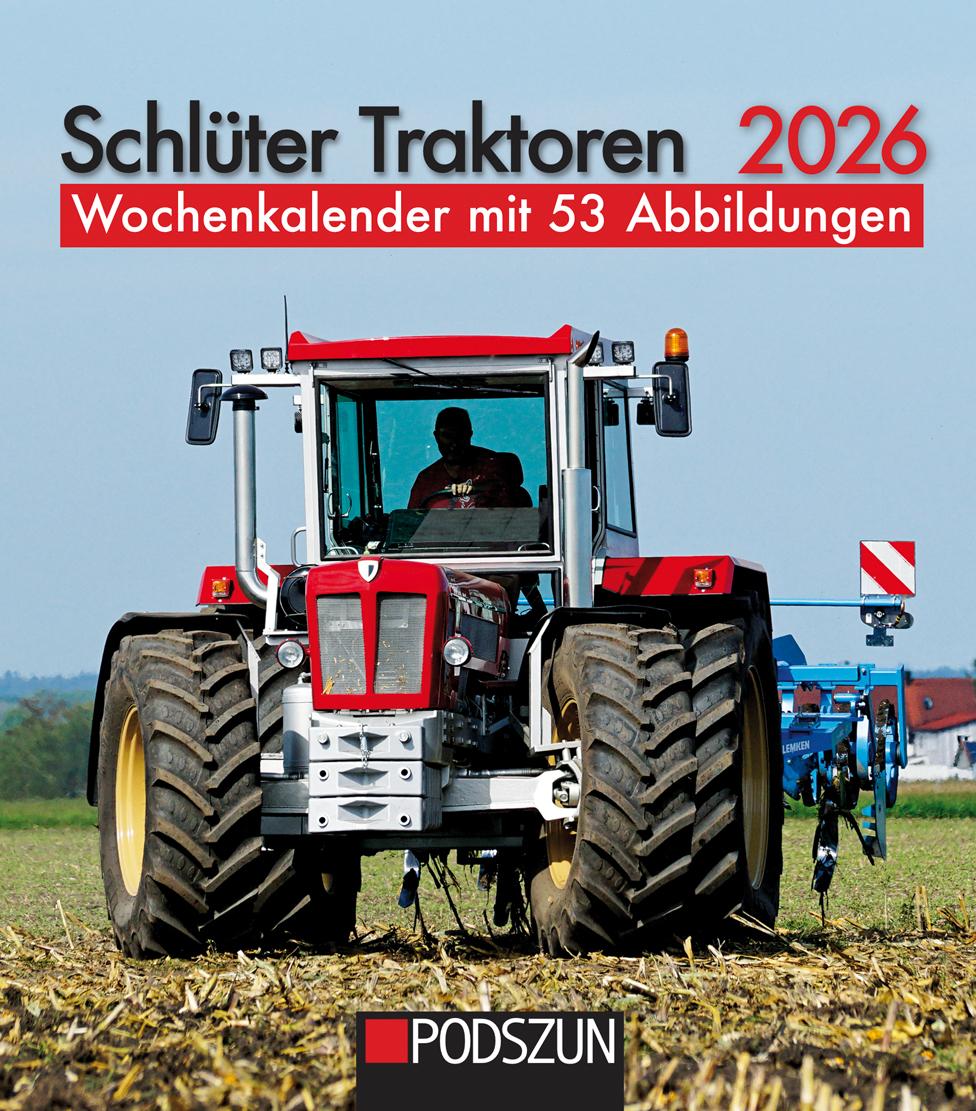 Vorderes Coverbild Schlüter Traktoren 2026