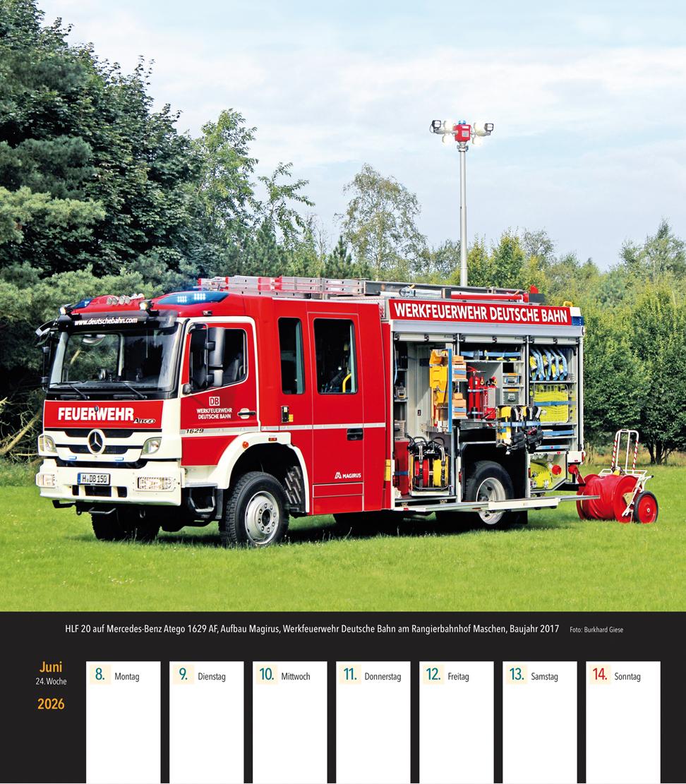 Beispielinhalt (Bild) Feuerwehrfahrzeuge 2026