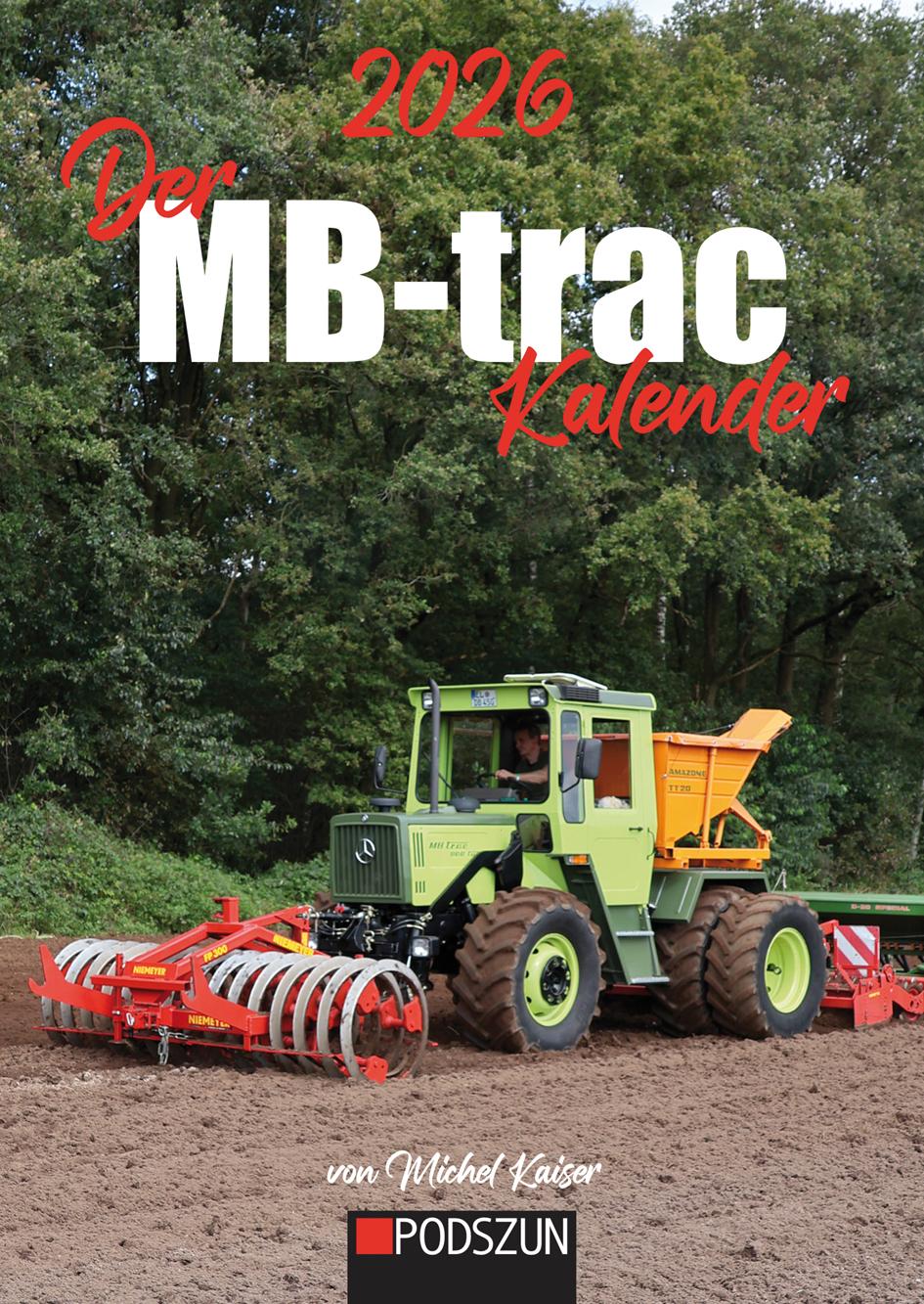 Vorderes Coverbild Der MB-trac Monatskalender 2026