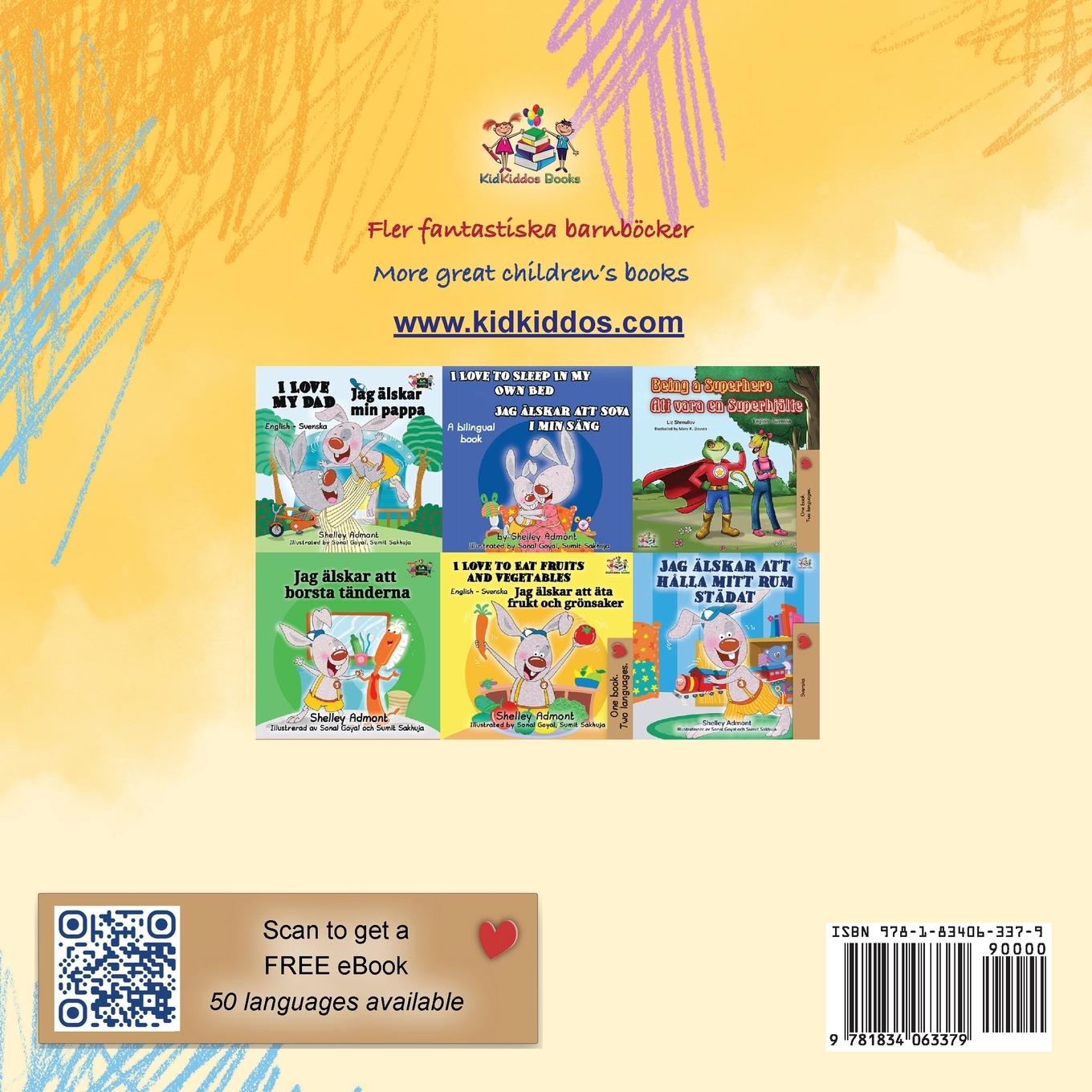 Rückseitencover Words in Pictures - My Day (Swedish English Bilingual Children's Book)