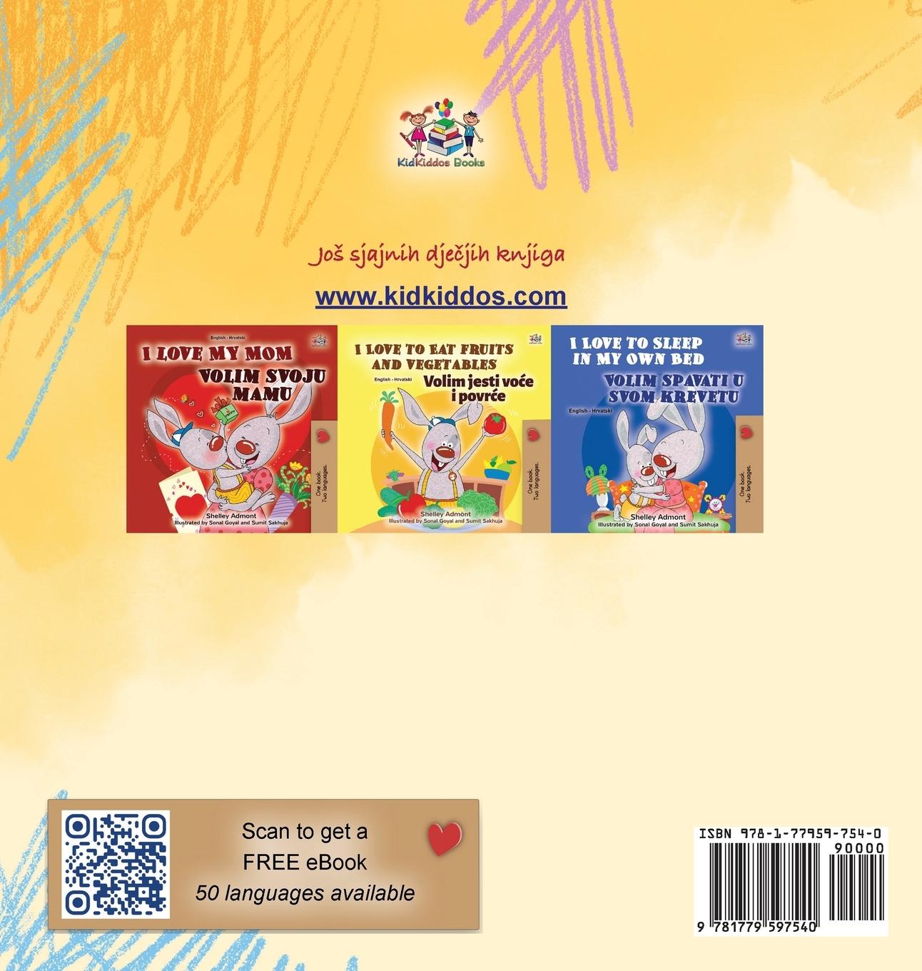 Rückseitencover Words in Pictures - My Day (Croatian Children's Book)