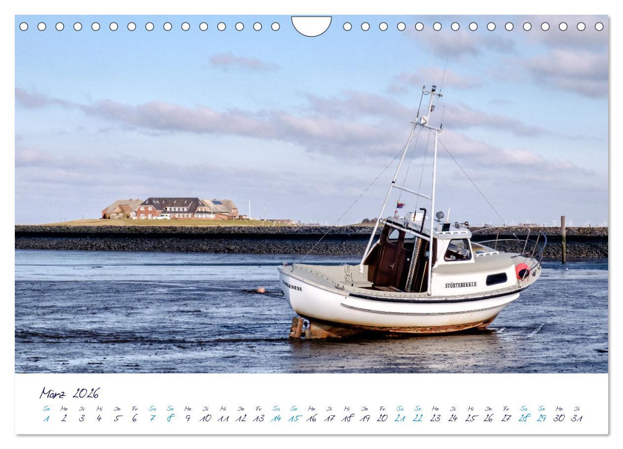 Beispielinhalt (Bild) Nordfriesland - weiter Horizont, faszinierende Natur, idyllische Städte (Wandkalender 2026 DIN A4 quer), CALVENDO Monatskalender