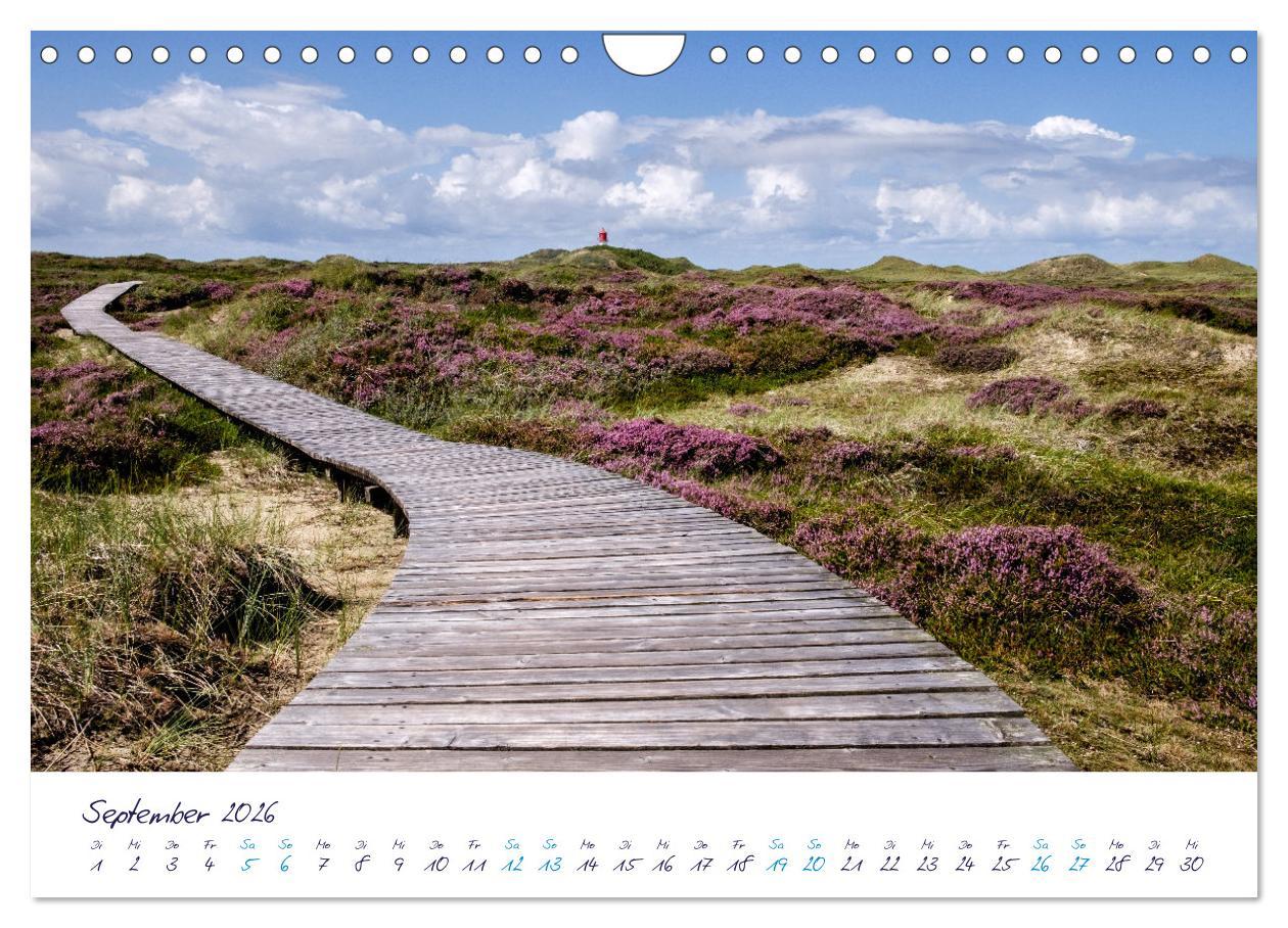 Beispielinhalt (Bild) Nordfriesland - weiter Horizont, faszinierende Natur, idyllische Städte (Wandkalender 2026 DIN A4 quer), CALVENDO Monatskalender