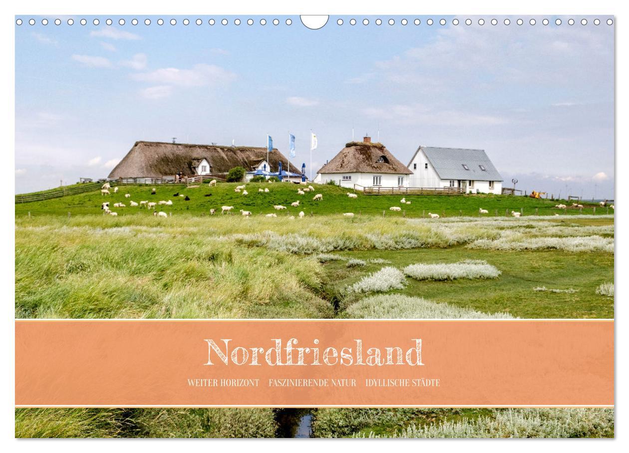 Vorderes Coverbild Nordfriesland - weiter Horizont, faszinierende Natur, idyllische Städte (Wandkalender 2026 DIN A3 quer), CALVENDO Monatskalender