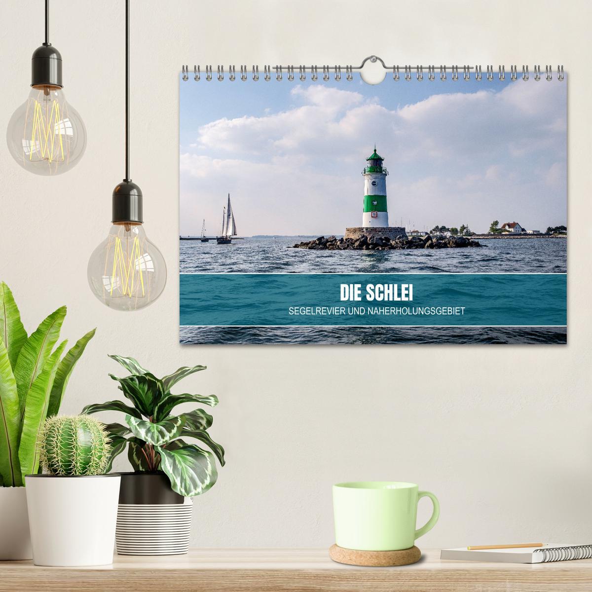 Beispielinhalt (Bild) Die Schlei - Segelrevier und Naherholungsgebiet (Wandkalender 2026 DIN A4 quer), CALVENDO Monatskalender