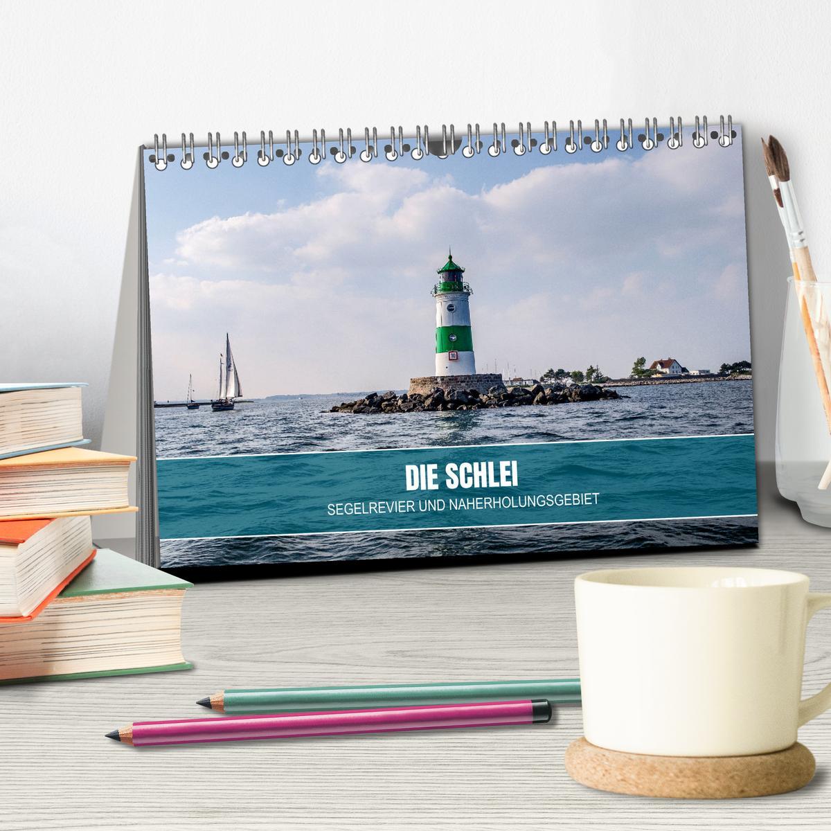 Beispielinhalt (Bild) Die Schlei - Segelrevier und Naherholungsgebiet (Tischkalender 2026 DIN A5 quer), CALVENDO Monatskalender