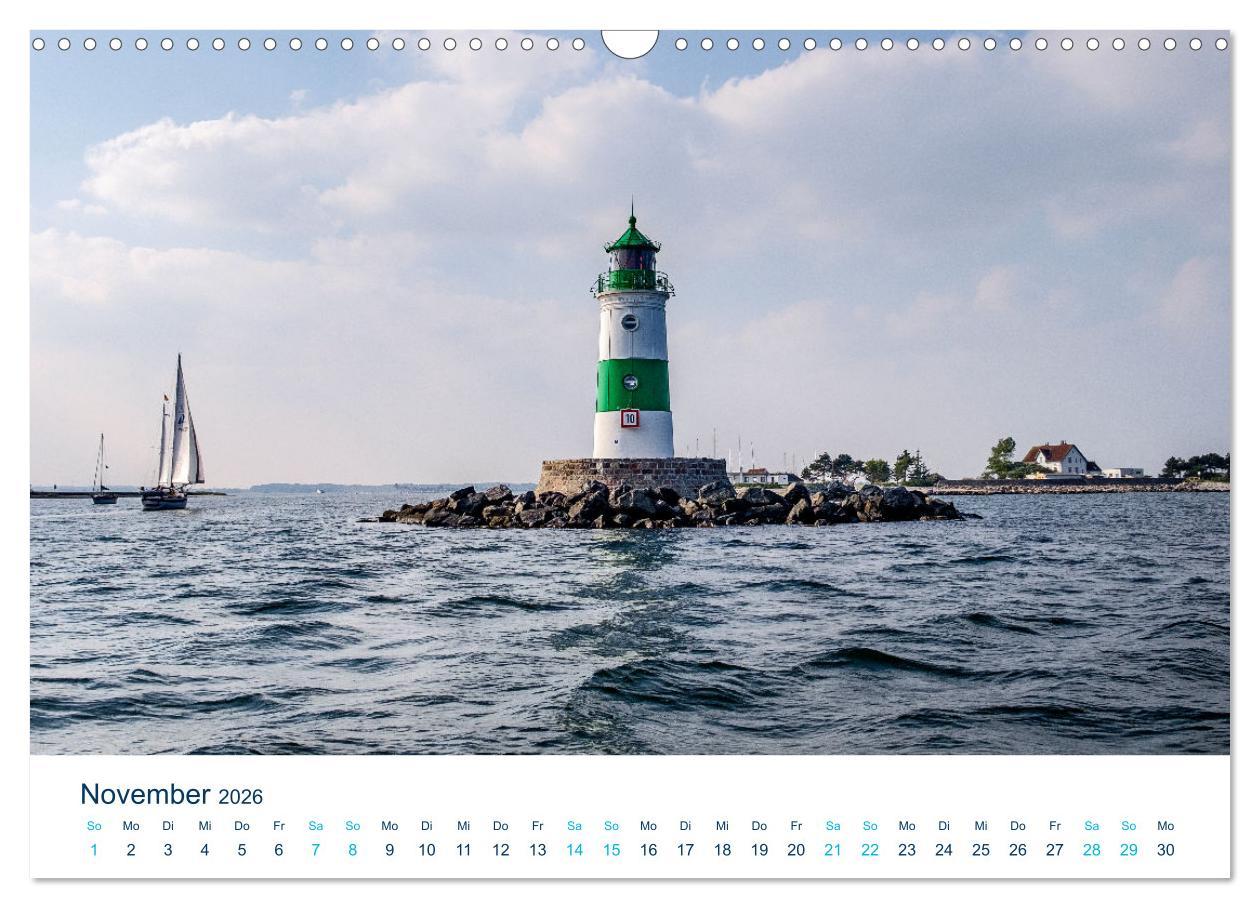 Beispielinhalt (Bild) Die Schlei - Segelrevier und Naherholungsgebiet (Wandkalender 2026 DIN A3 quer), CALVENDO Monatskalender