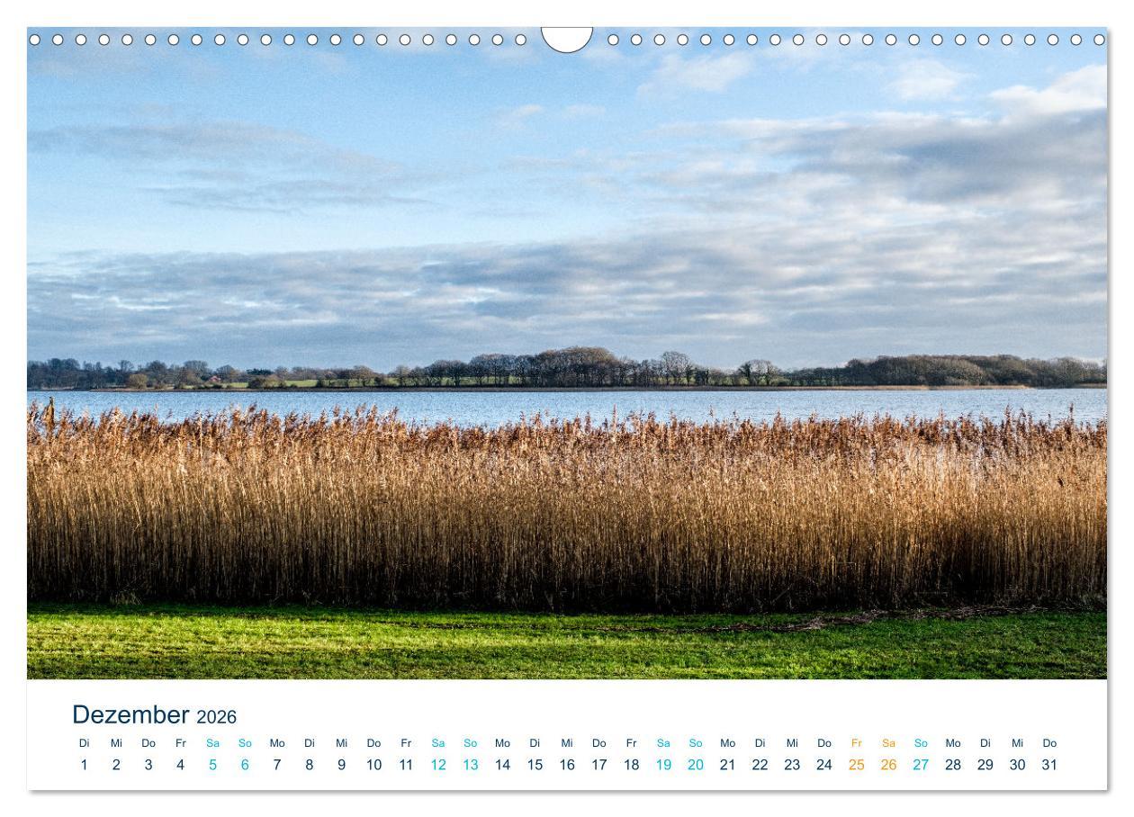 Beispielinhalt (Bild) Die Schlei - Segelrevier und Naherholungsgebiet (Wandkalender 2026 DIN A3 quer), CALVENDO Monatskalender