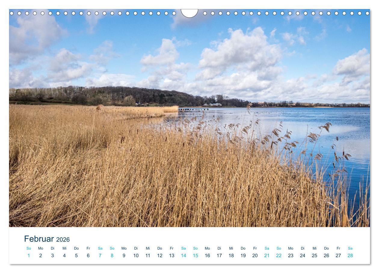 Beispielinhalt (Bild) Die Schlei - Segelrevier und Naherholungsgebiet (Wandkalender 2026 DIN A3 quer), CALVENDO Monatskalender