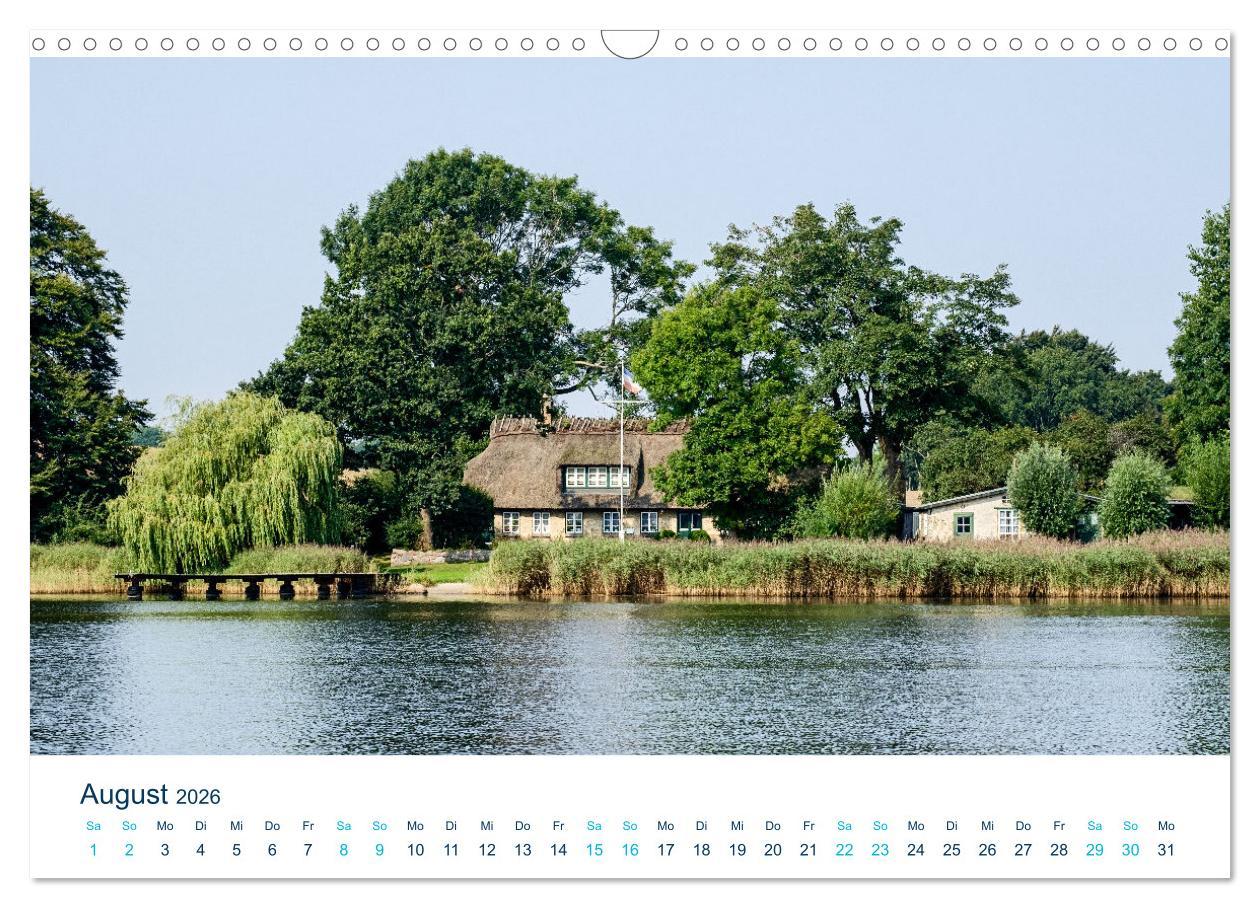 Beispielinhalt (Bild) Die Schlei - Segelrevier und Naherholungsgebiet (Wandkalender 2026 DIN A3 quer), CALVENDO Monatskalender