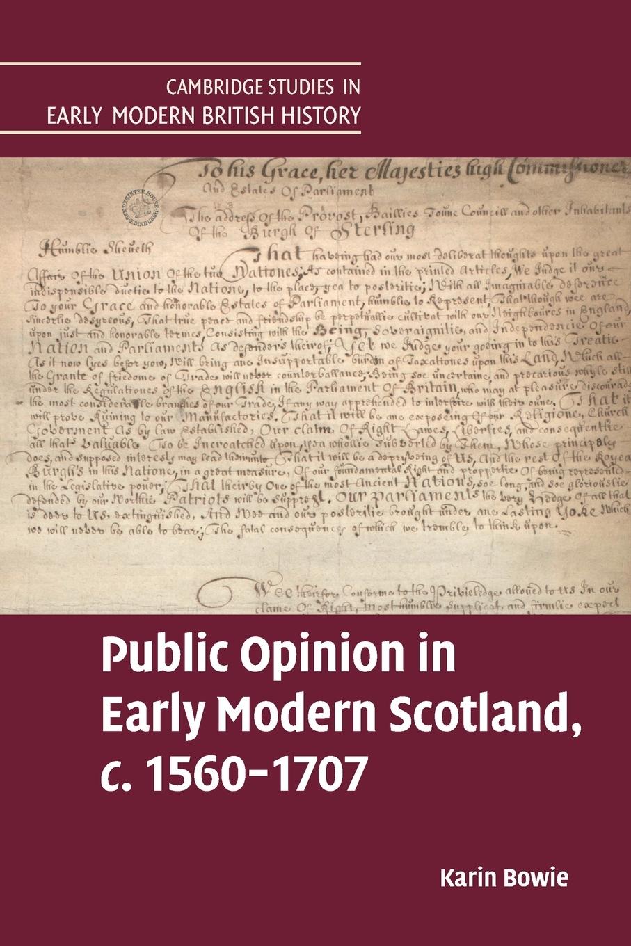 Vorderes Coverbild Public Opinion in Early Modern Scotland, c.1560-1707