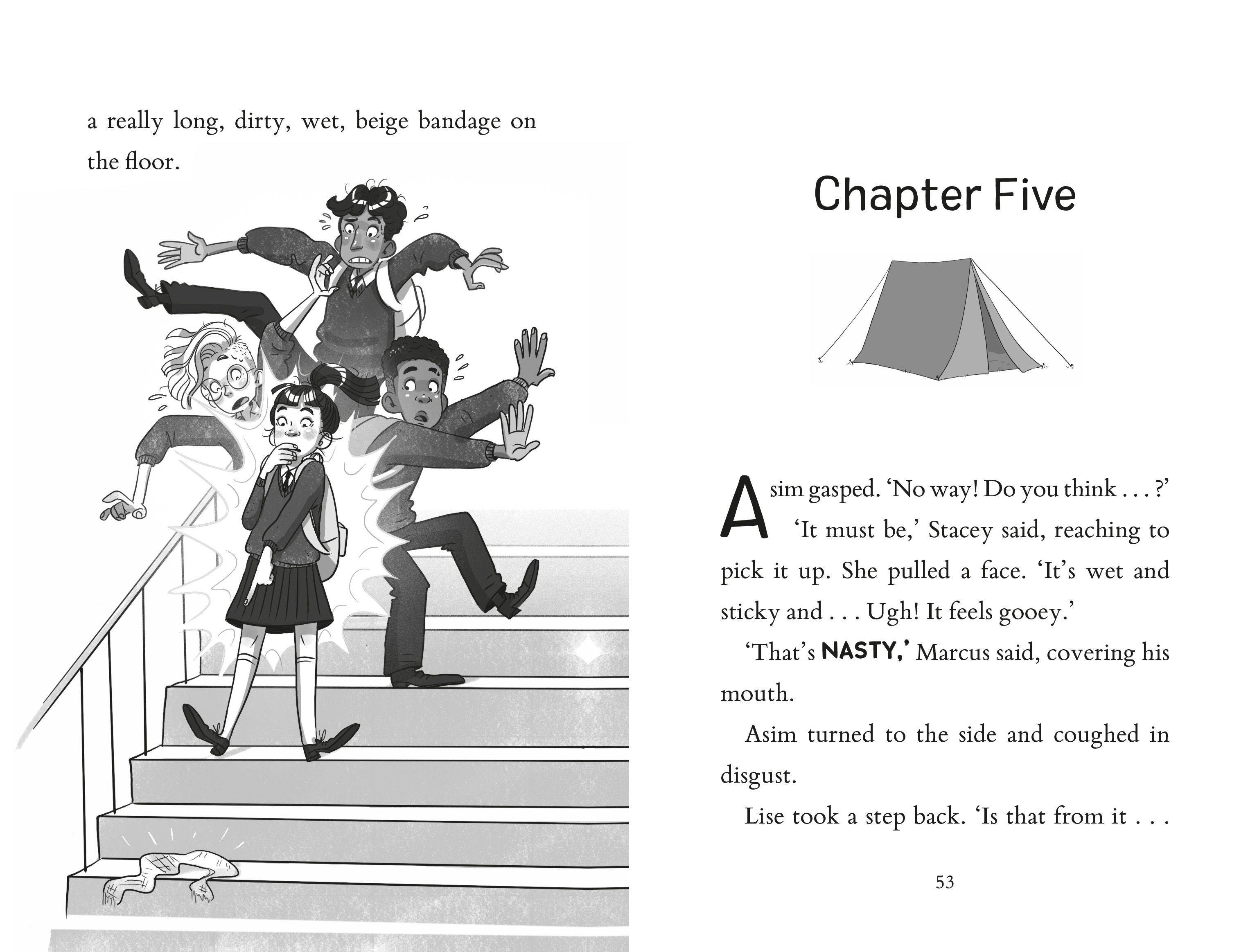 Beispielinhalt (Bild) The Sleepover Sabotage