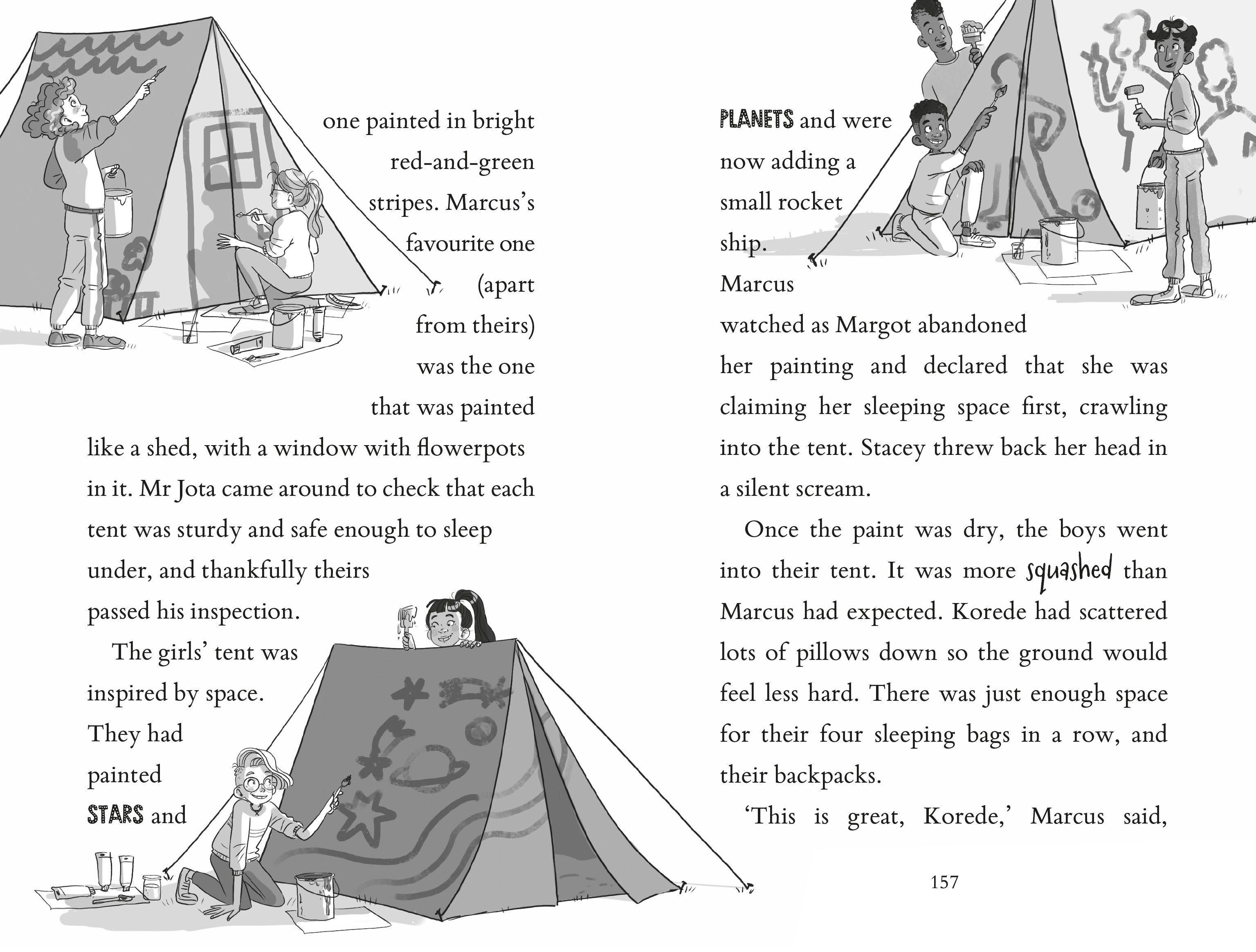 Beispielinhalt (Bild) The Sleepover Sabotage