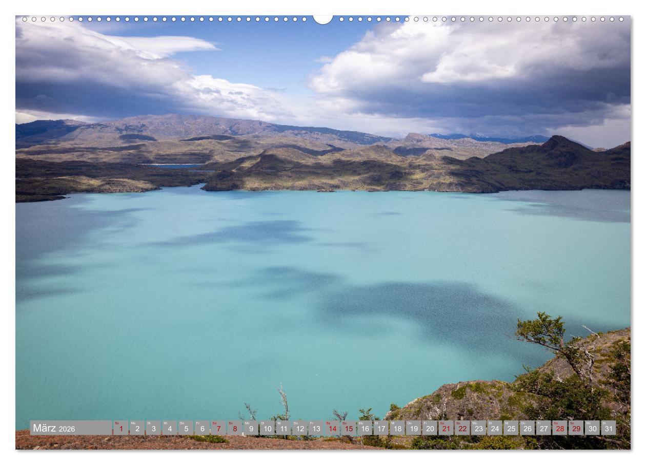 Beispielinhalt (Bild) Chile - Südamerikas Geheimtipp im Farbrausch (Wandkalender 2026 DIN A2 quer), CALVENDO Monatskalender