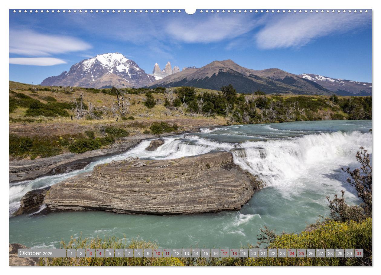 Beispielinhalt (Bild) Chile - Südamerikas Geheimtipp im Farbrausch (hochwertiger Premium Wandkalender 2026 DIN A2 quer), Kunstdruck in Hochglanz