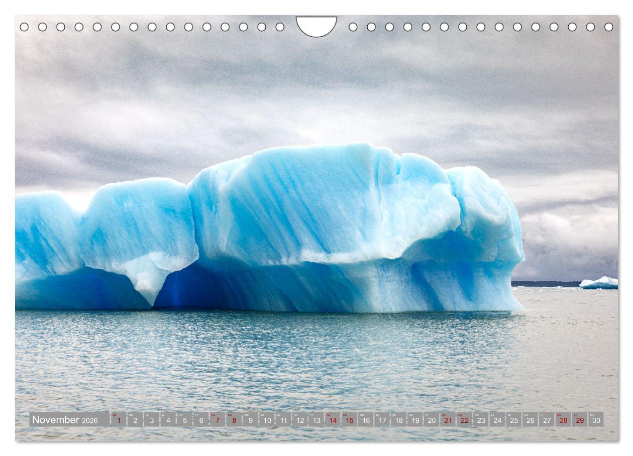 Beispielinhalt (Bild) Chile - Südamerikas Geheimtipp im Farbrausch (Wandkalender 2026 DIN A4 quer), CALVENDO Monatskalender