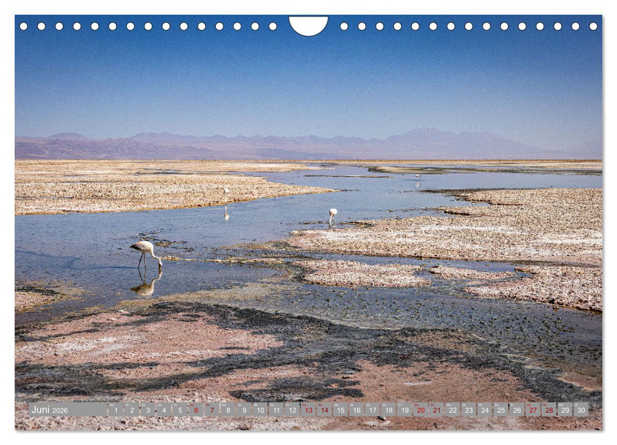 Beispielinhalt (Bild) Chile - Südamerikas Geheimtipp im Farbrausch (Wandkalender 2026 DIN A4 quer), CALVENDO Monatskalender
