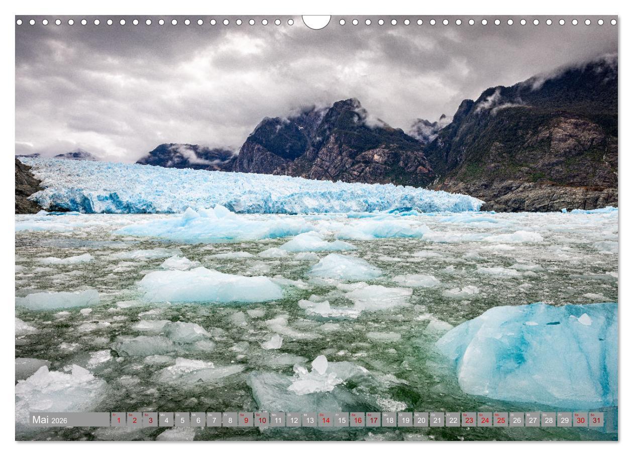 Beispielinhalt (Bild) Chile - Südamerikas Geheimtipp im Farbrausch (Wandkalender 2026 DIN A3 quer), CALVENDO Monatskalender