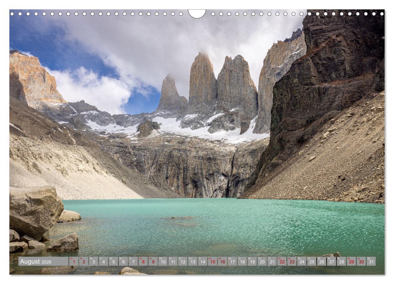 Beispielinhalt (Bild) Chile - Südamerikas Geheimtipp im Farbrausch (Wandkalender 2026 DIN A3 quer), CALVENDO Monatskalender