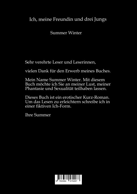 Rückseitencover Ich, meine Freundin und drei Jungs