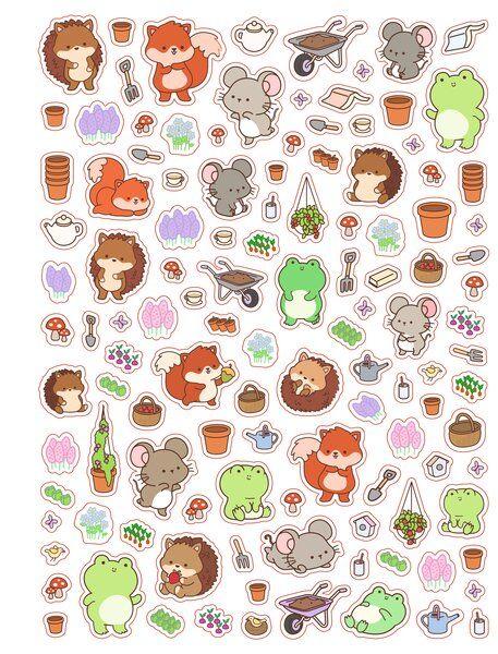 Beispielinhalt (Bild) Cozy World - Comfy Garden (mit Stickern)