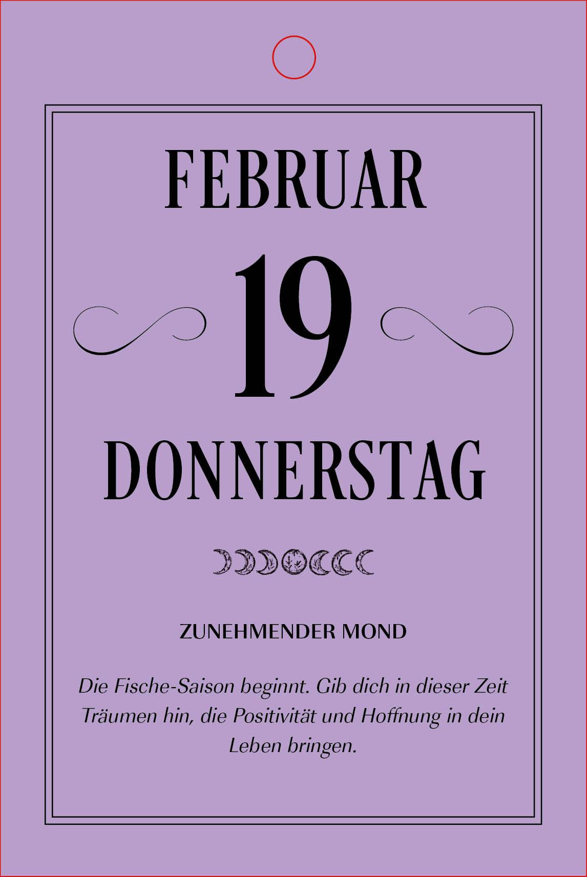 Beispielinhalt (Bild) Hexenkalender 2026