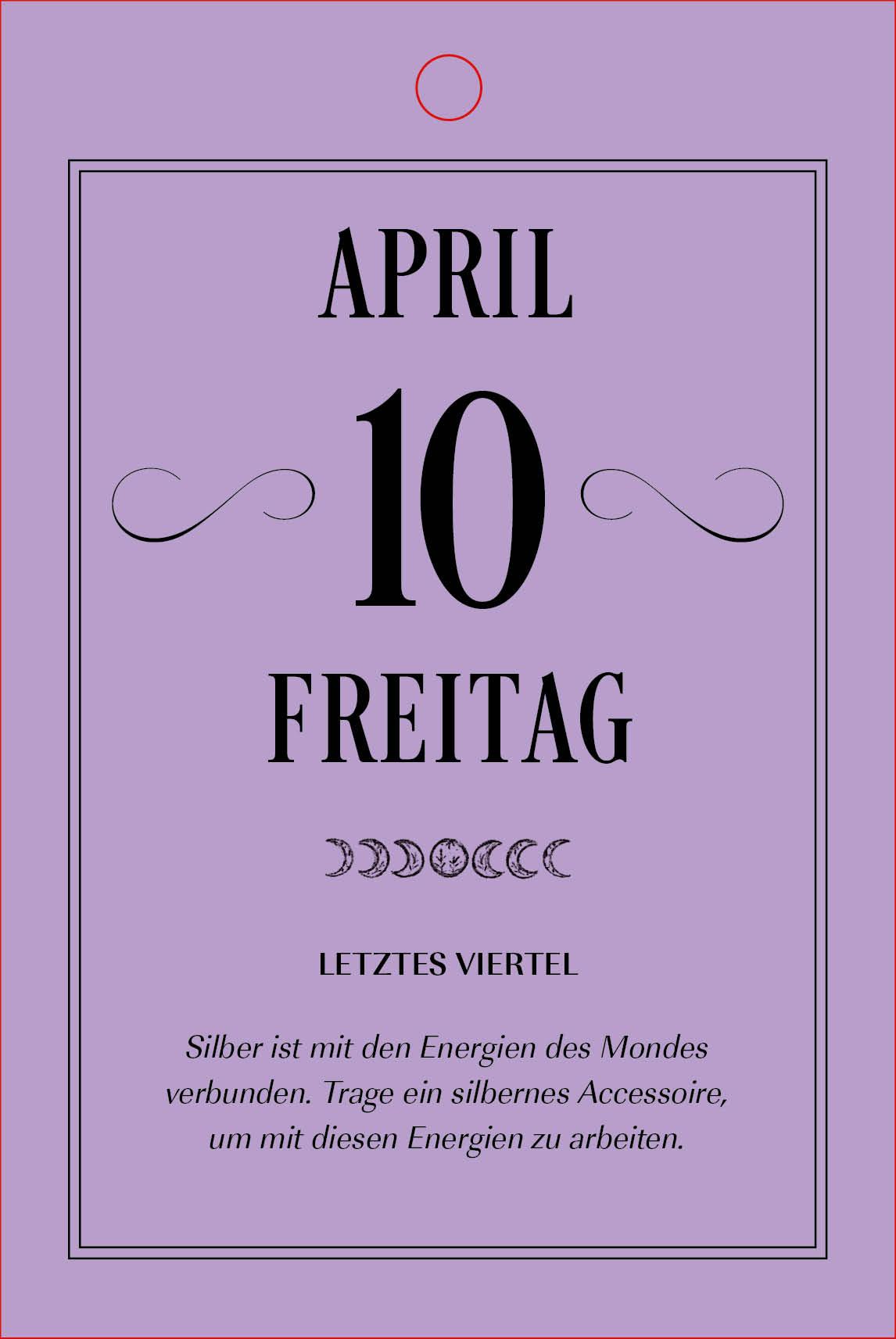 Beispielinhalt (Bild) Hexenkalender 2026