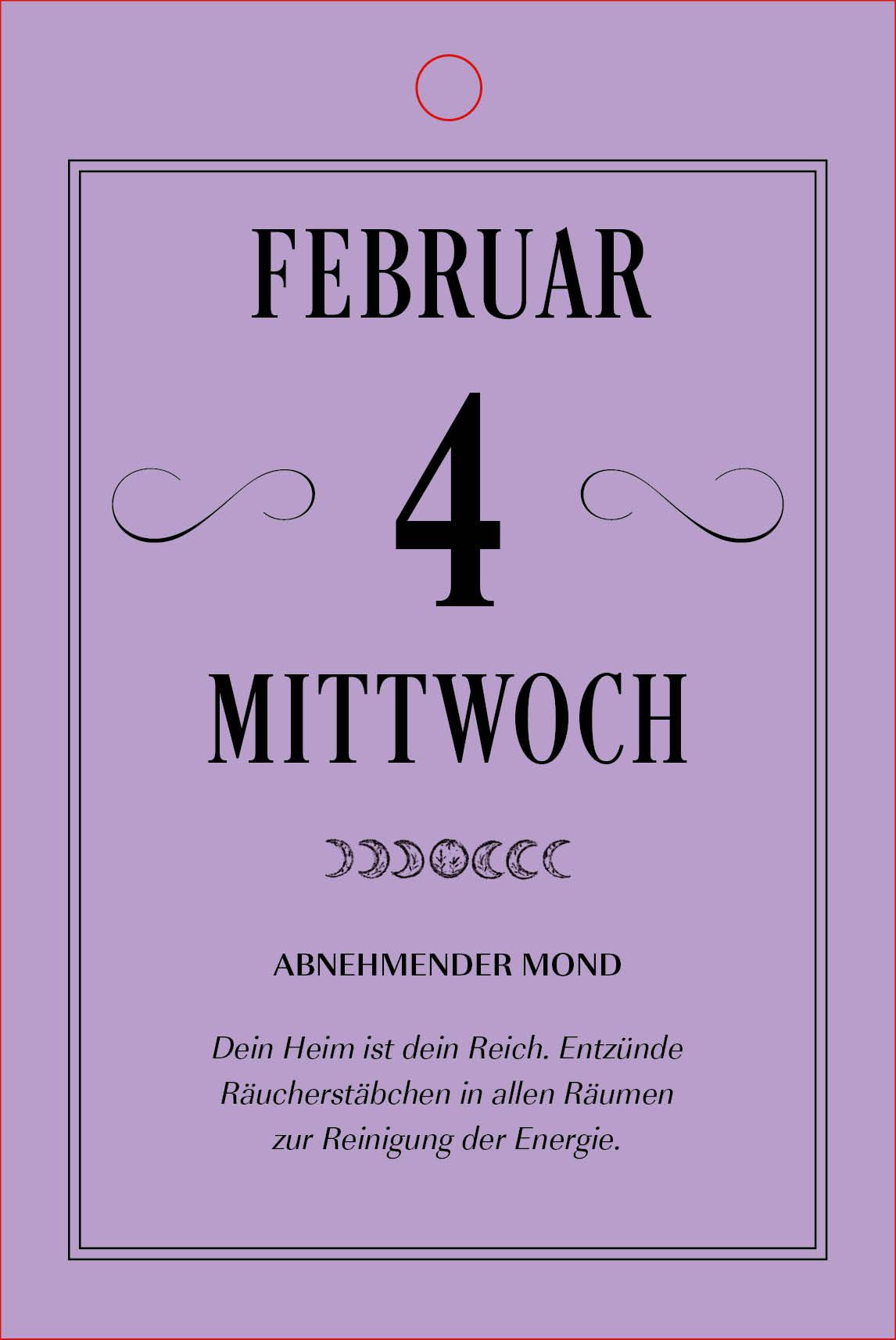 Beispielinhalt (Bild) Hexenkalender 2026