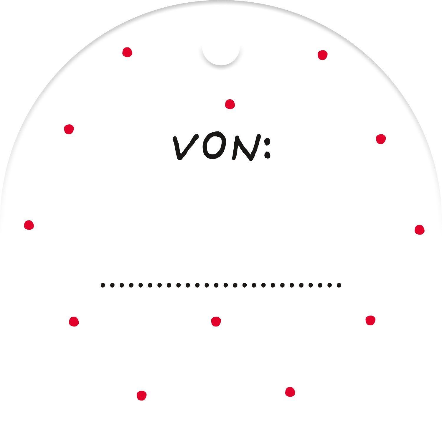 Beispielinhalt (Bild) Tasse "Schön, dass es dich gibt! Weil du........!"