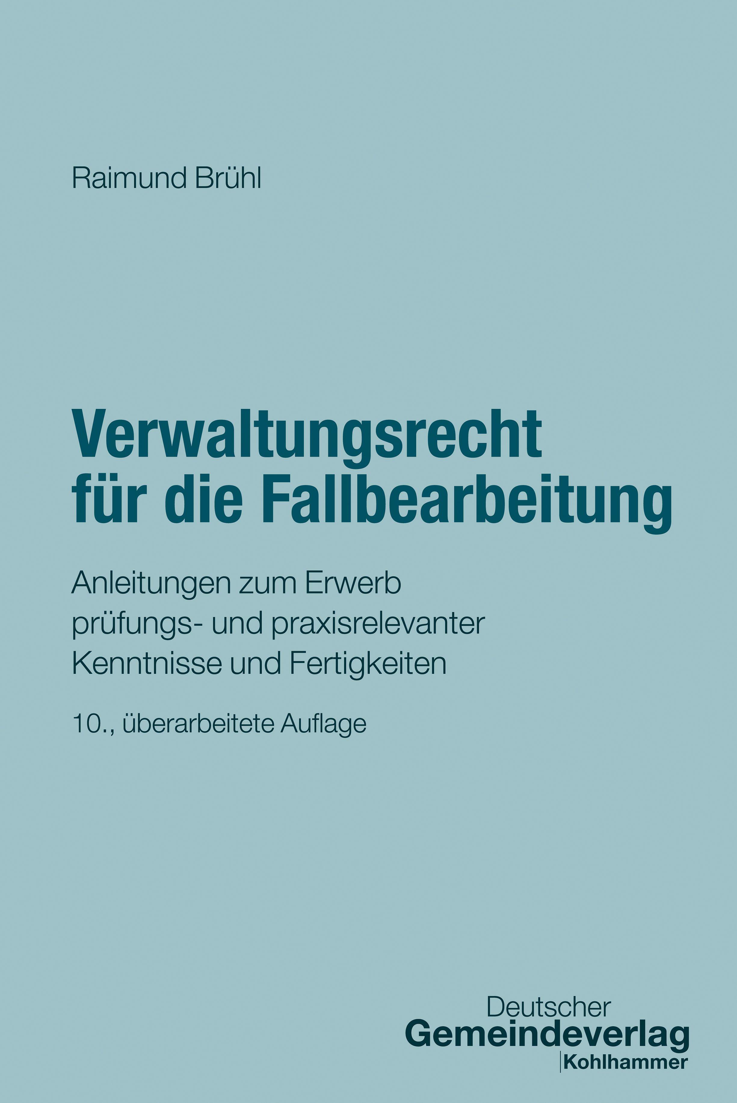 Vorderes Coverbild Verwaltungsrecht für die Fallbearbeitung