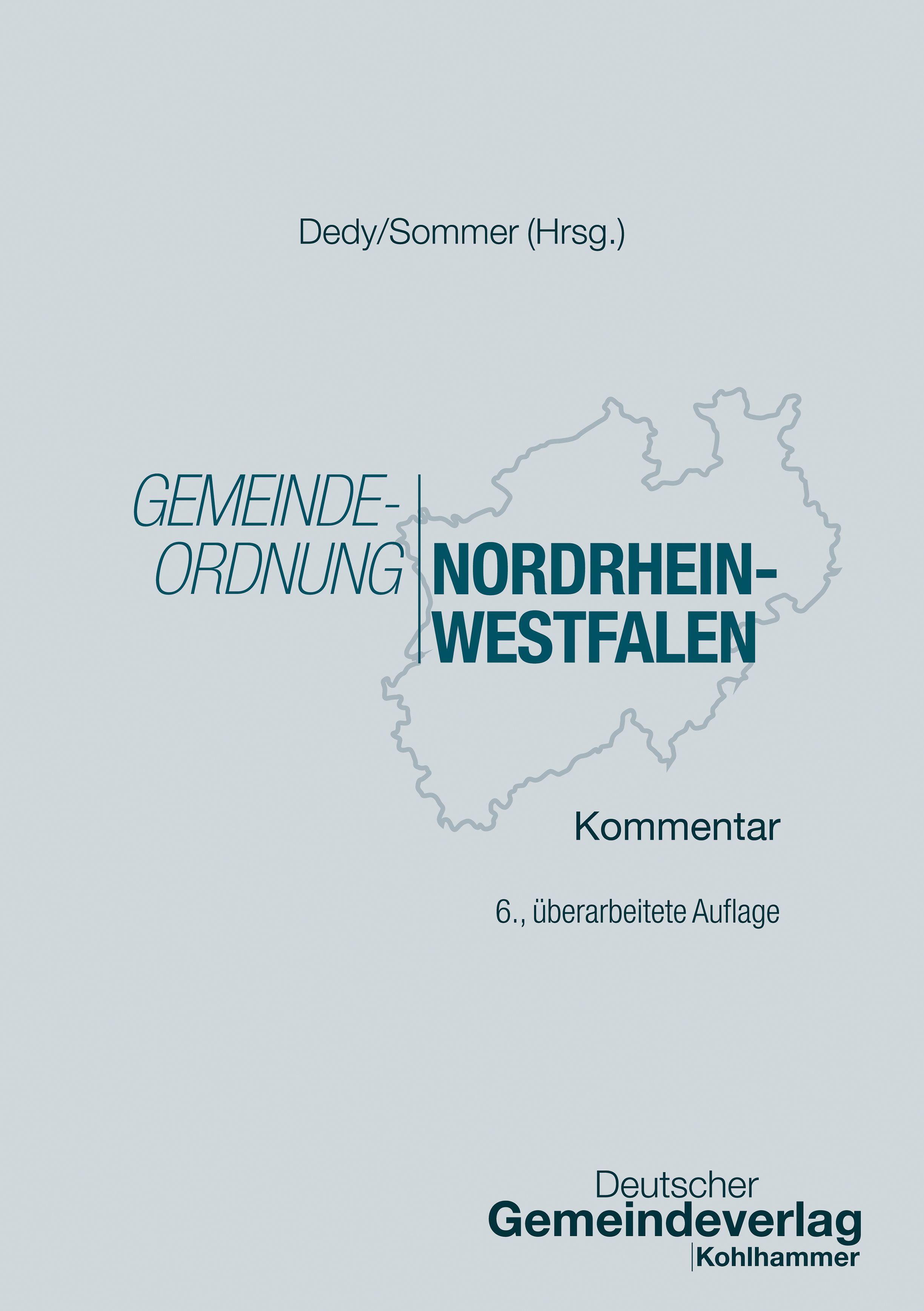 Vorderes Coverbild Gemeindeordnung Nordrhein-Westfalen